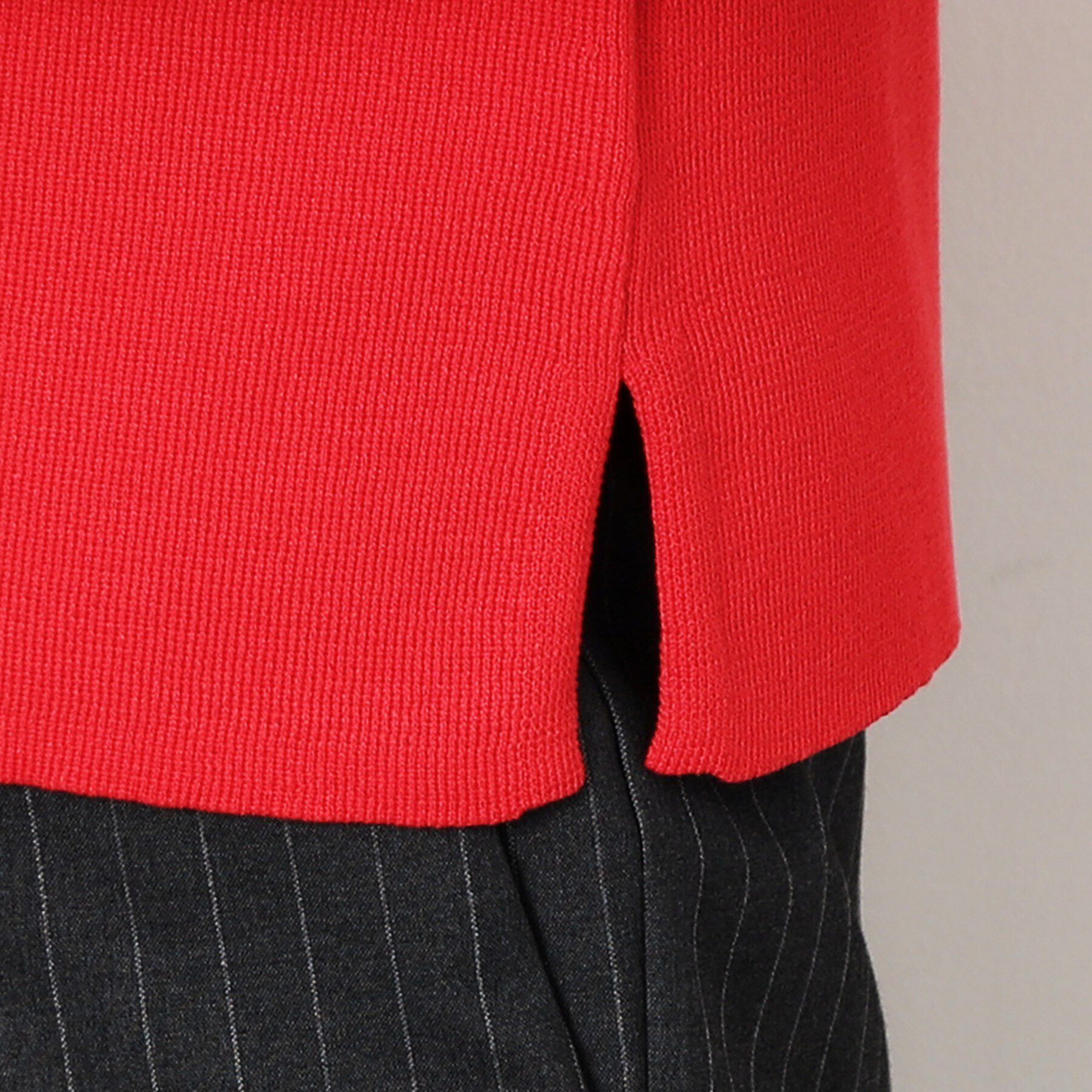 OPAQUE.CLIP「クルーネックフレンチスリーブニット【洗濯機洗い可】」|ニット・セーター|