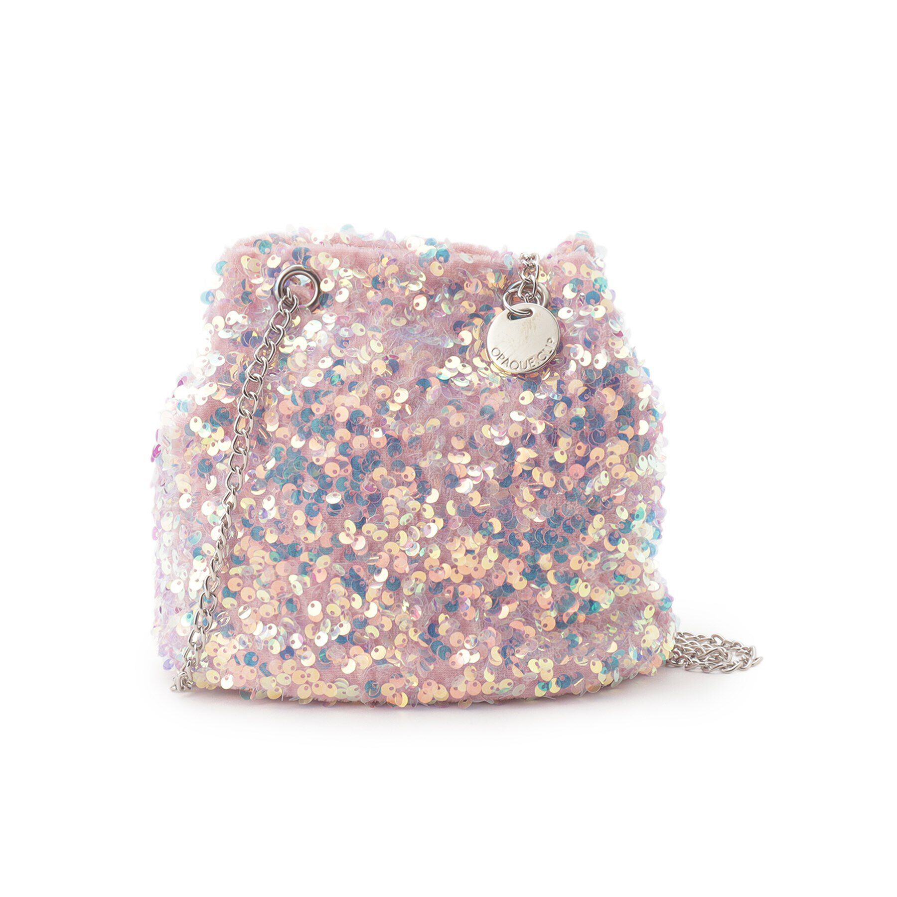 OPAQUE.CLIP「【2WAY】スパンコール巾着ミニショルダーバッグ」|ショルダー・メッセンジャー|ピンク(072)