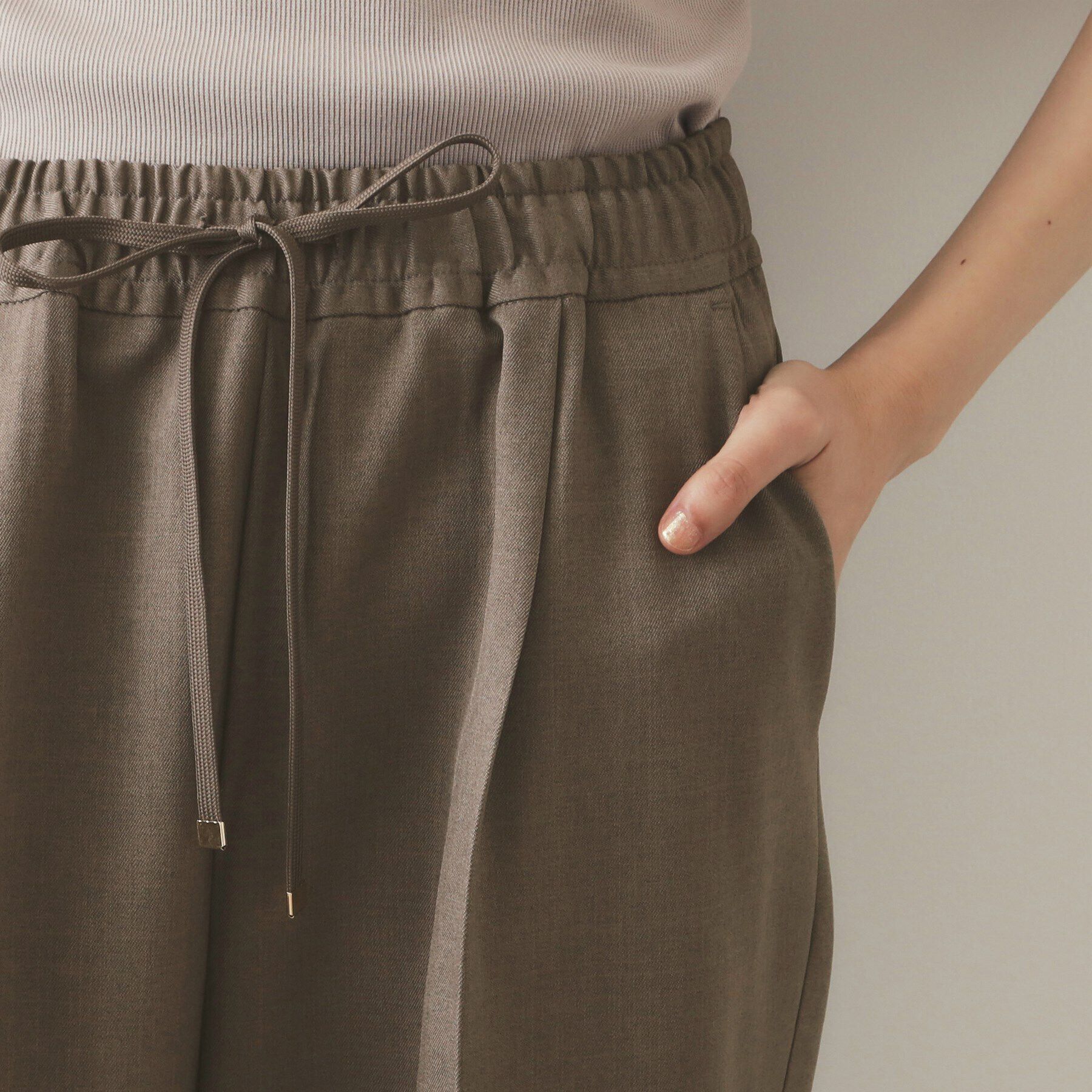 OPAQUE.CLIP「ストレッチ美脚イージーワイドパンツ【洗濯機洗い可】」|その他|