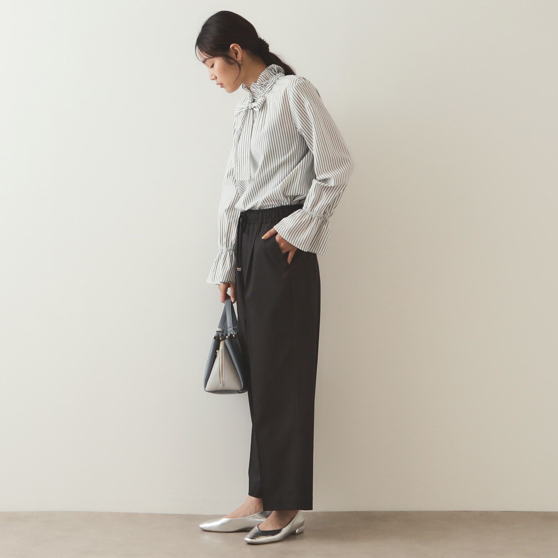 OPAQUE.CLIP「ストレッチ美脚イージーワイドパンツ【洗濯機洗い可】」|その他|