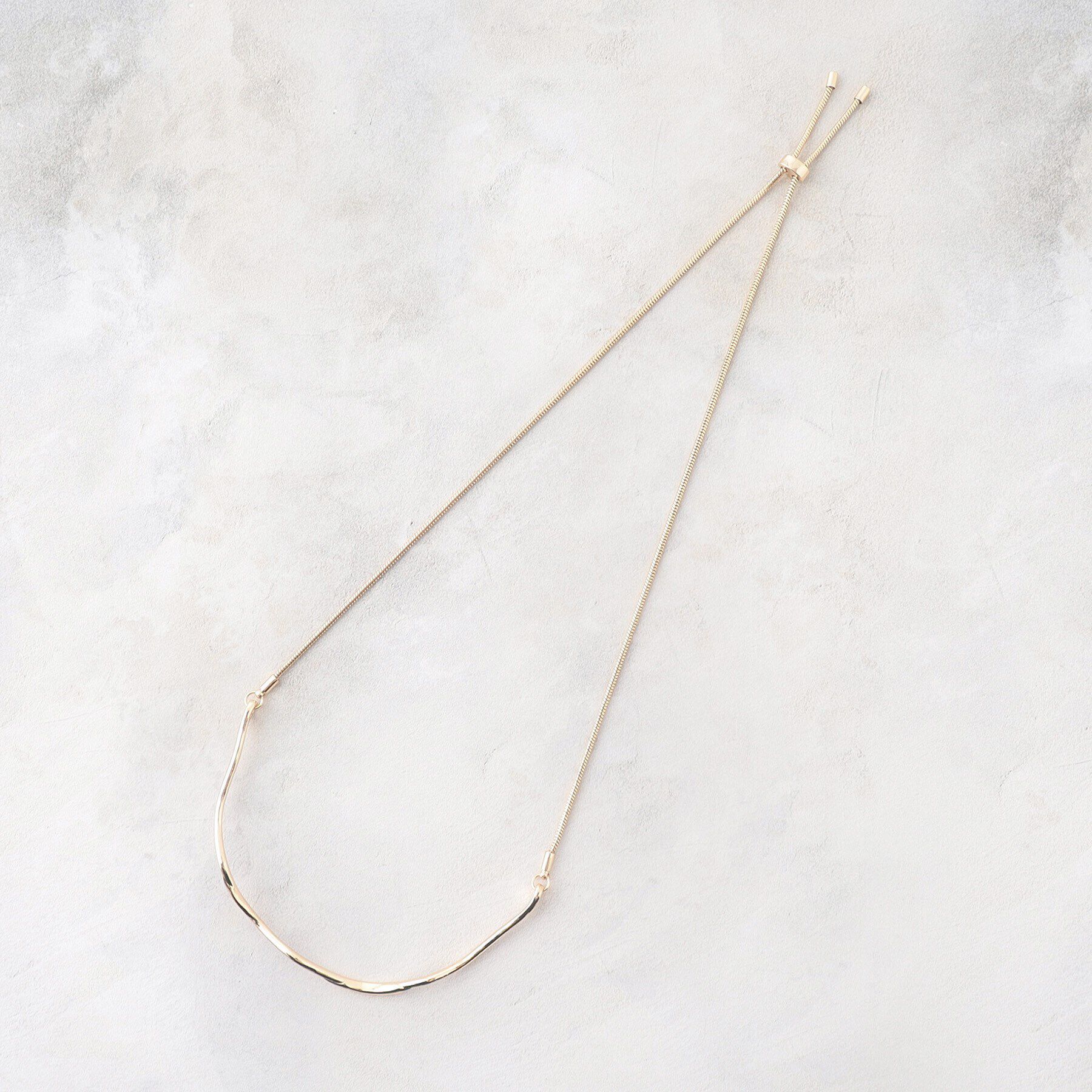 OPAQUE.CLIP「メタルスライドネックレス」|ネックレス|