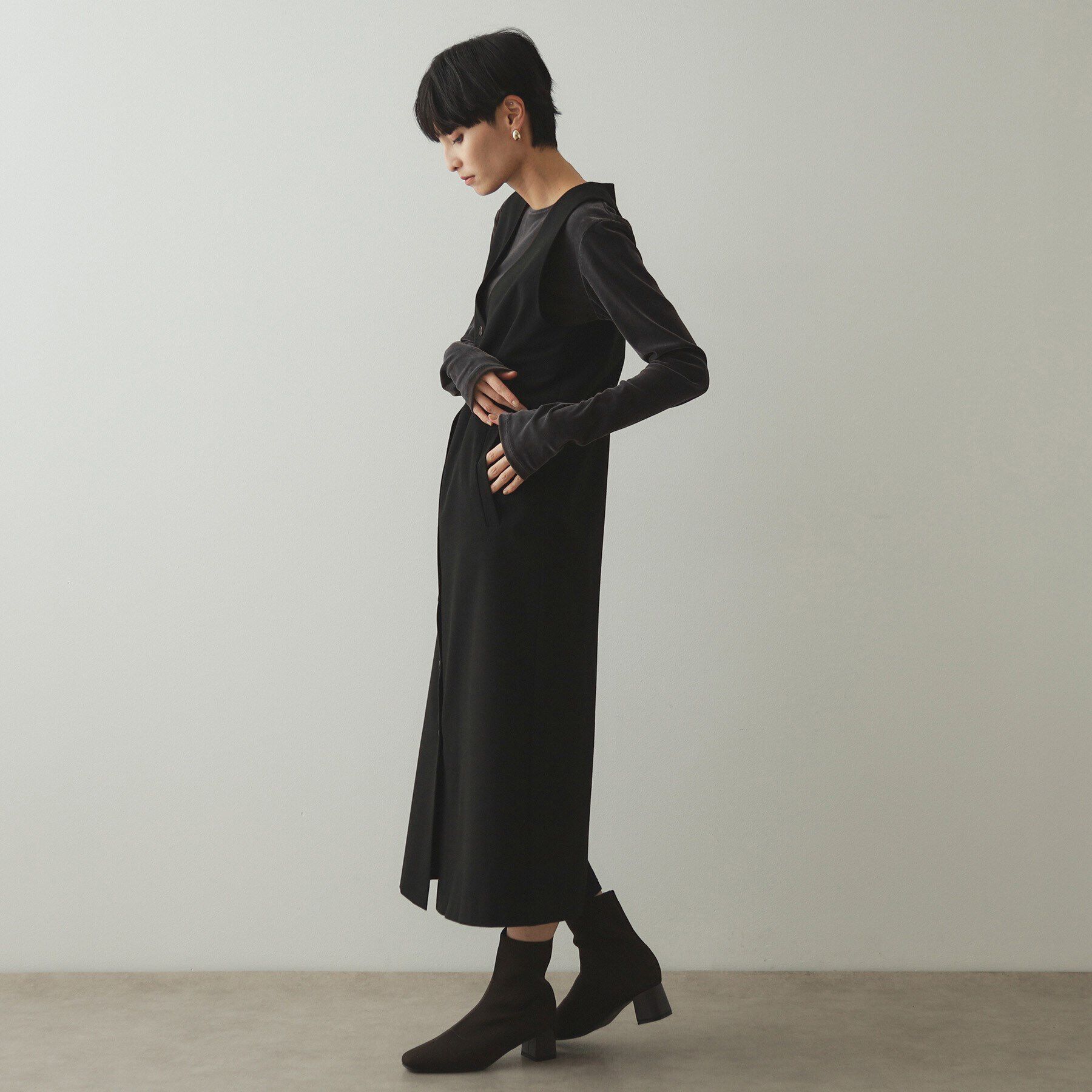 OPAQUE.CLIP「《CLASSY掲載》シアーベロアトップス【洗濯機洗い可】」|Tシャツ・カットソー|