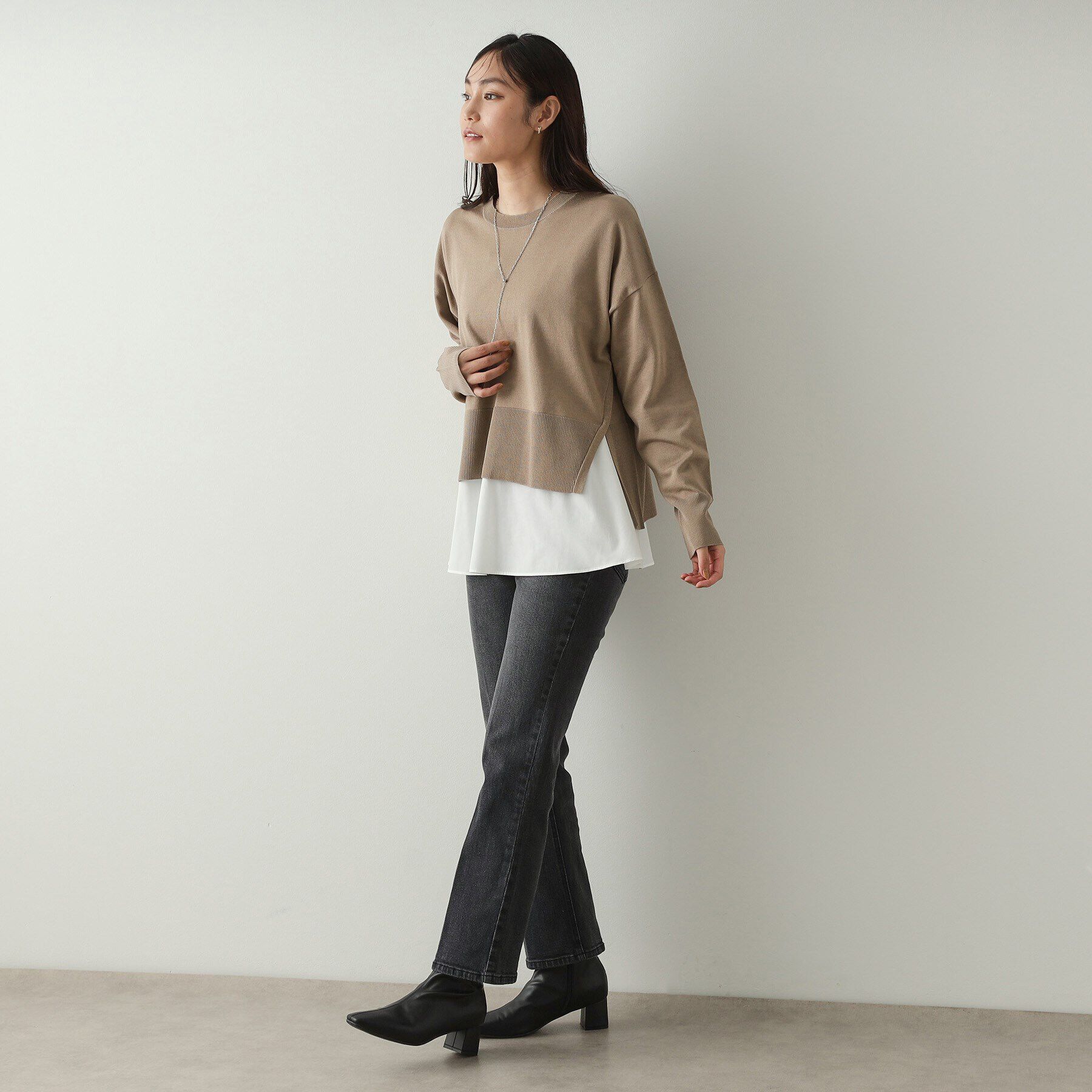 OPAQUE.CLIP「《ツインセット》リラクシーニット&times;ドッキングタンク【洗濯機洗い可】」|その他|