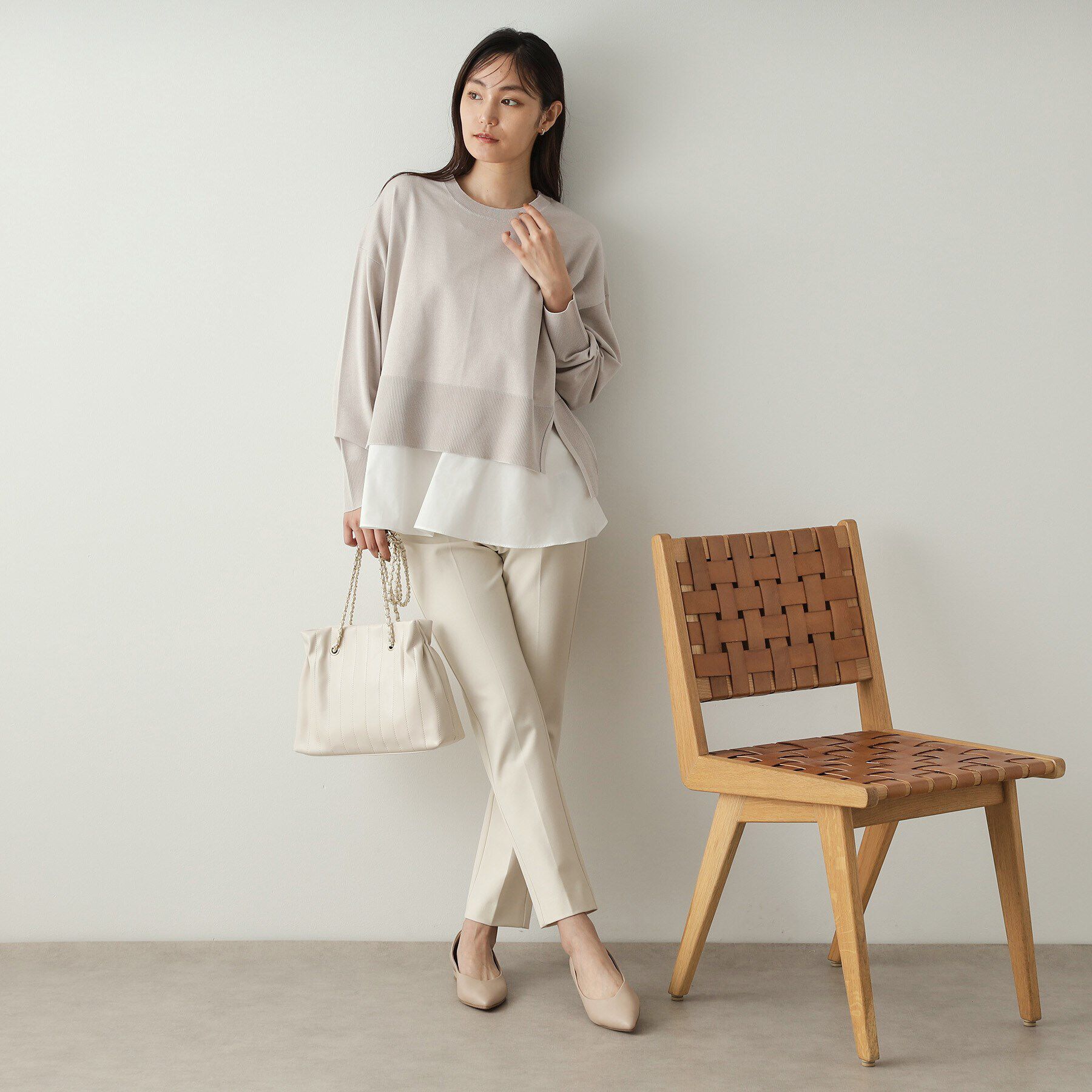 OPAQUE.CLIP「《ツインセット》リラクシーニット&times;ドッキングタンク【洗濯機洗い可】」|その他|