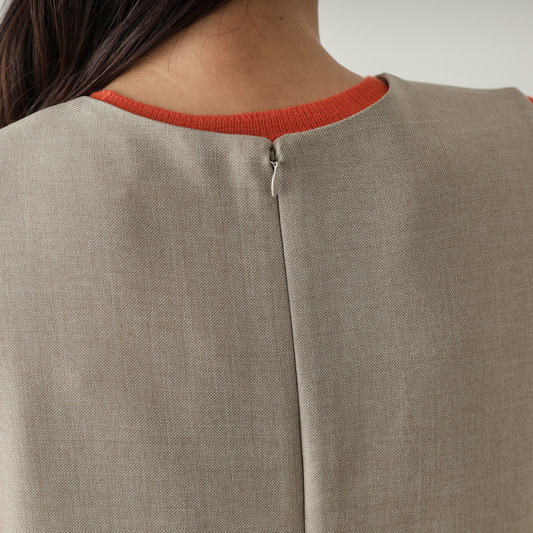 OPAQUE.CLIP「キーネックIラインジャンスカ【洗える/ストレッチ/抗ピル】」|ワンピース|