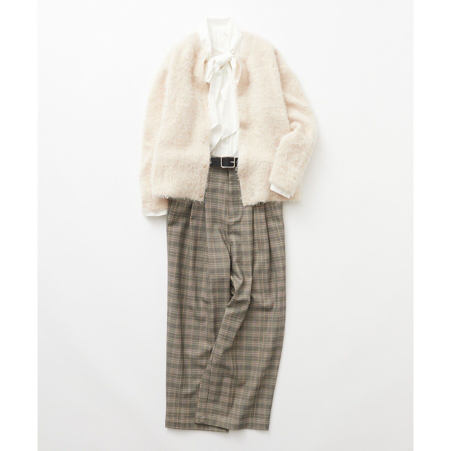 OPAQUE.CLIP「ストレッチチェックワイドパンツ【洗濯機洗い可】」|その他|