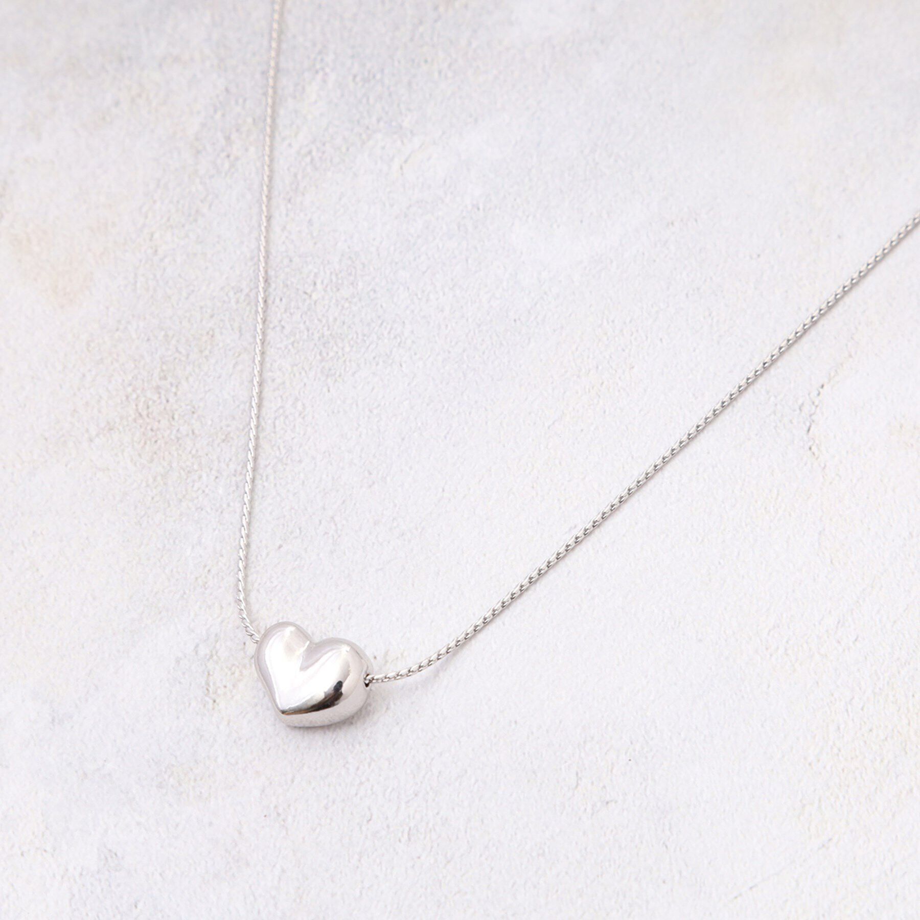 OPAQUE.CLIP「メタルハートネックレス」|ネックレス|シルバー(006)