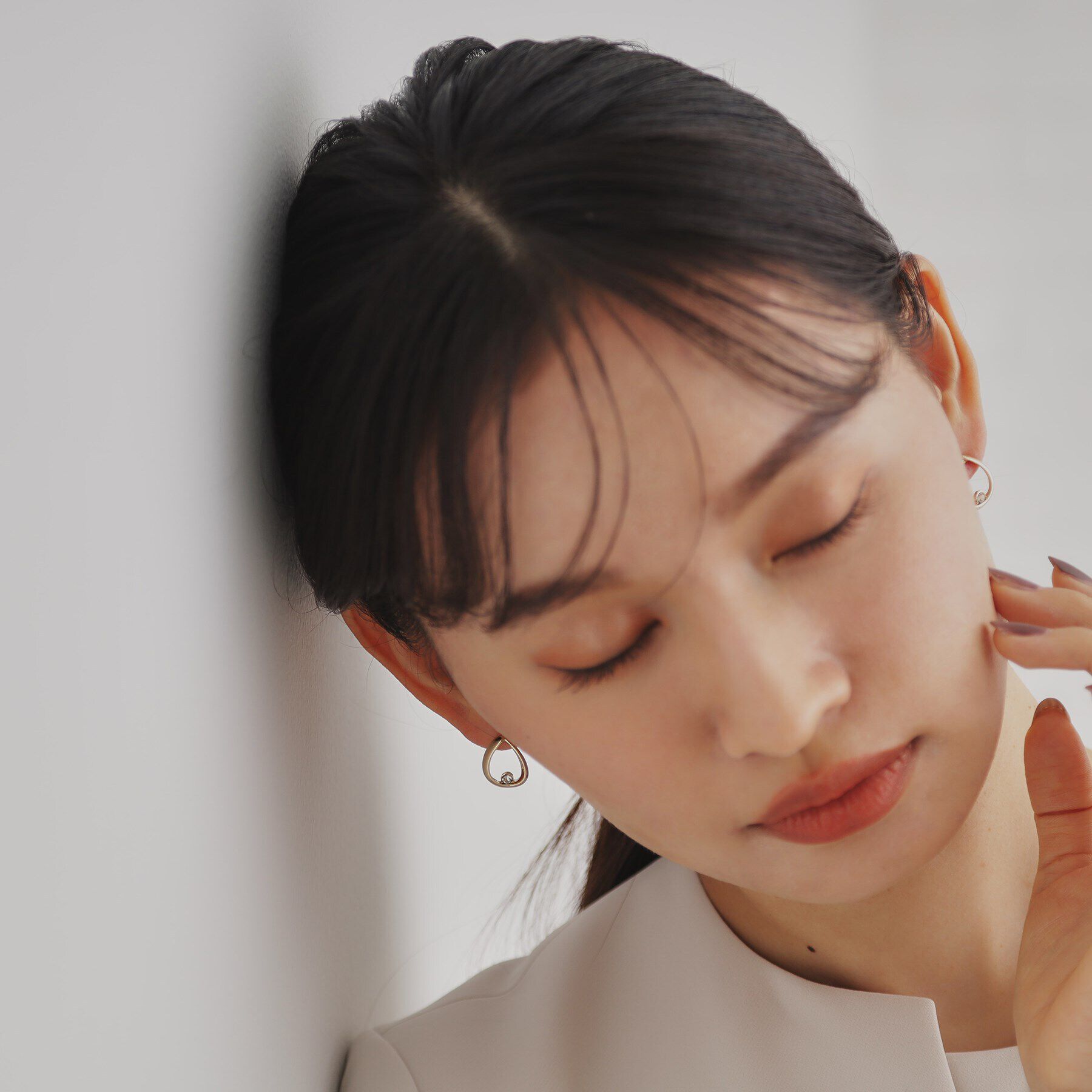 OPAQUE.CLIP「ビジュー&times;メタルピアス」|ピアス|