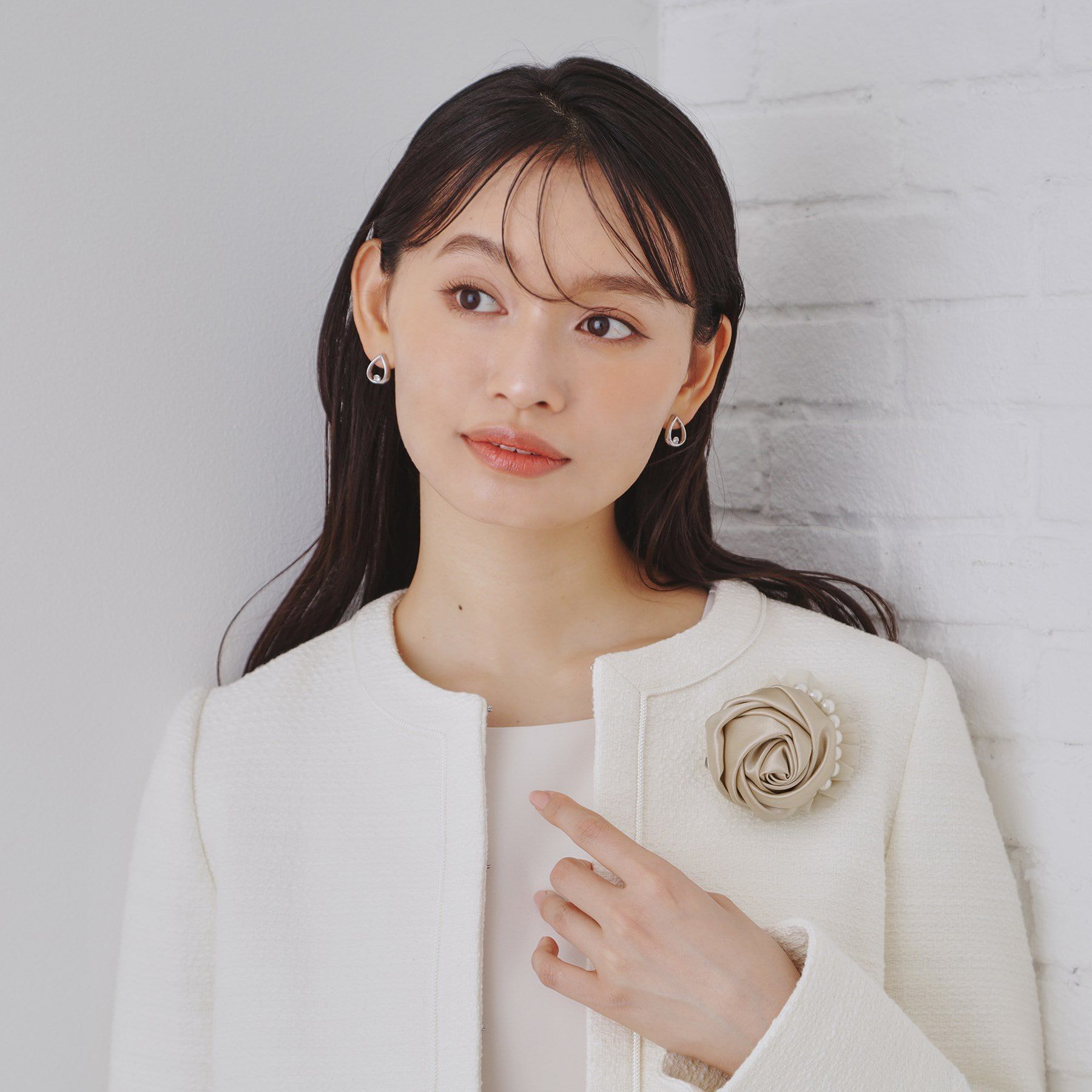 OPAQUE.CLIP「ローズコサージュ」|ブローチ・コサージュ|