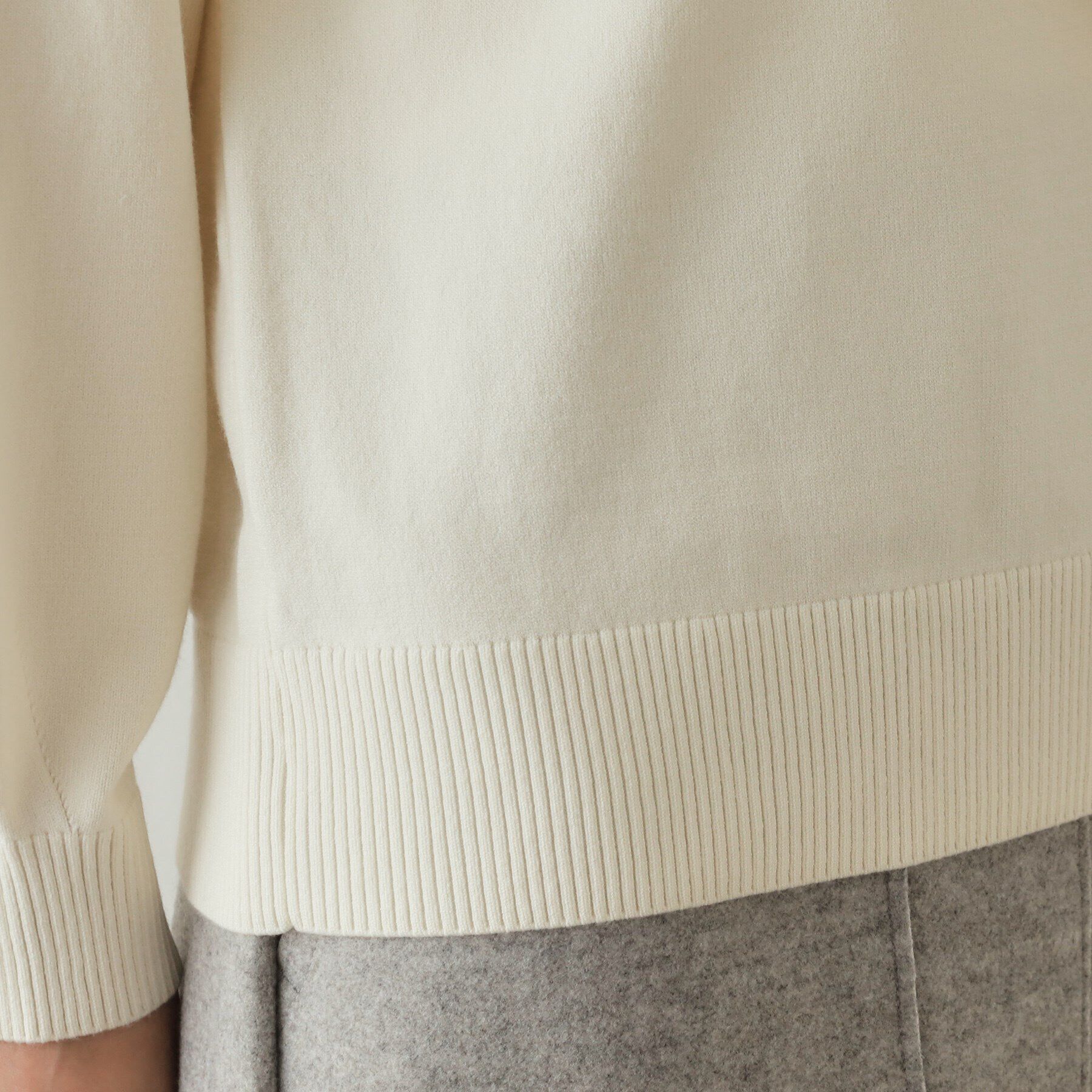 OPAQUE.CLIP「ダブルフリルドッキングニット【洗濯機洗い可】」|ニット・セーター|