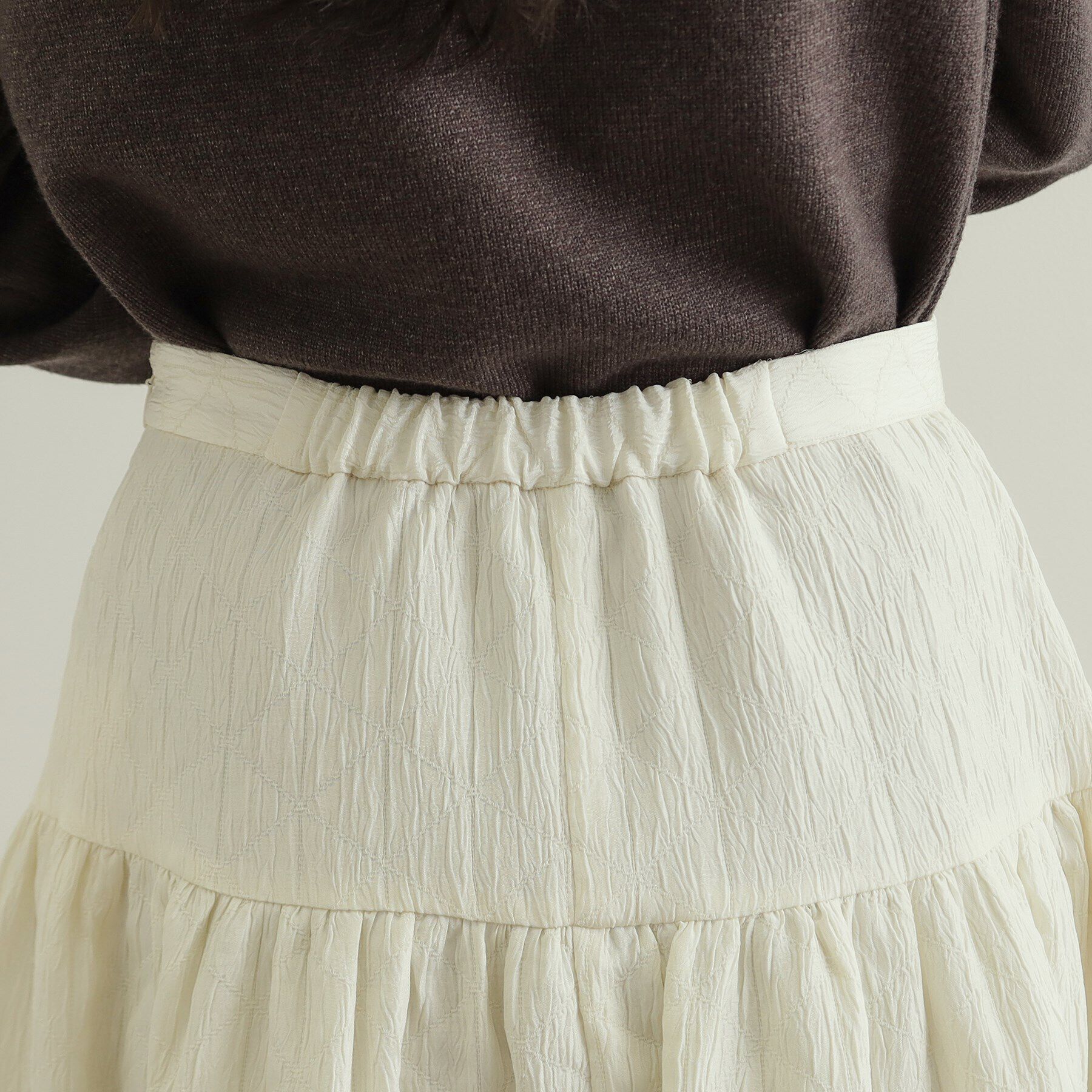 OPAQUE.CLIP「キルティングフレアスカート【洗える】」|スカート|