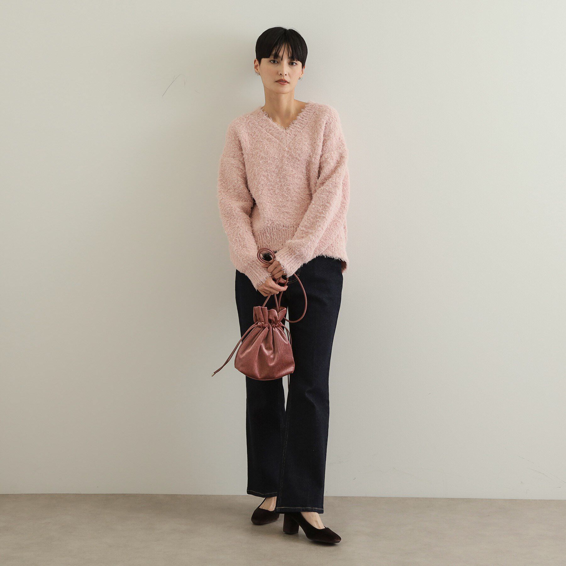 OPAQUE.CLIP「【長さ調整可能】プリーツドロストミニショルダーバッグ」|ショルダー・メッセンジャー|