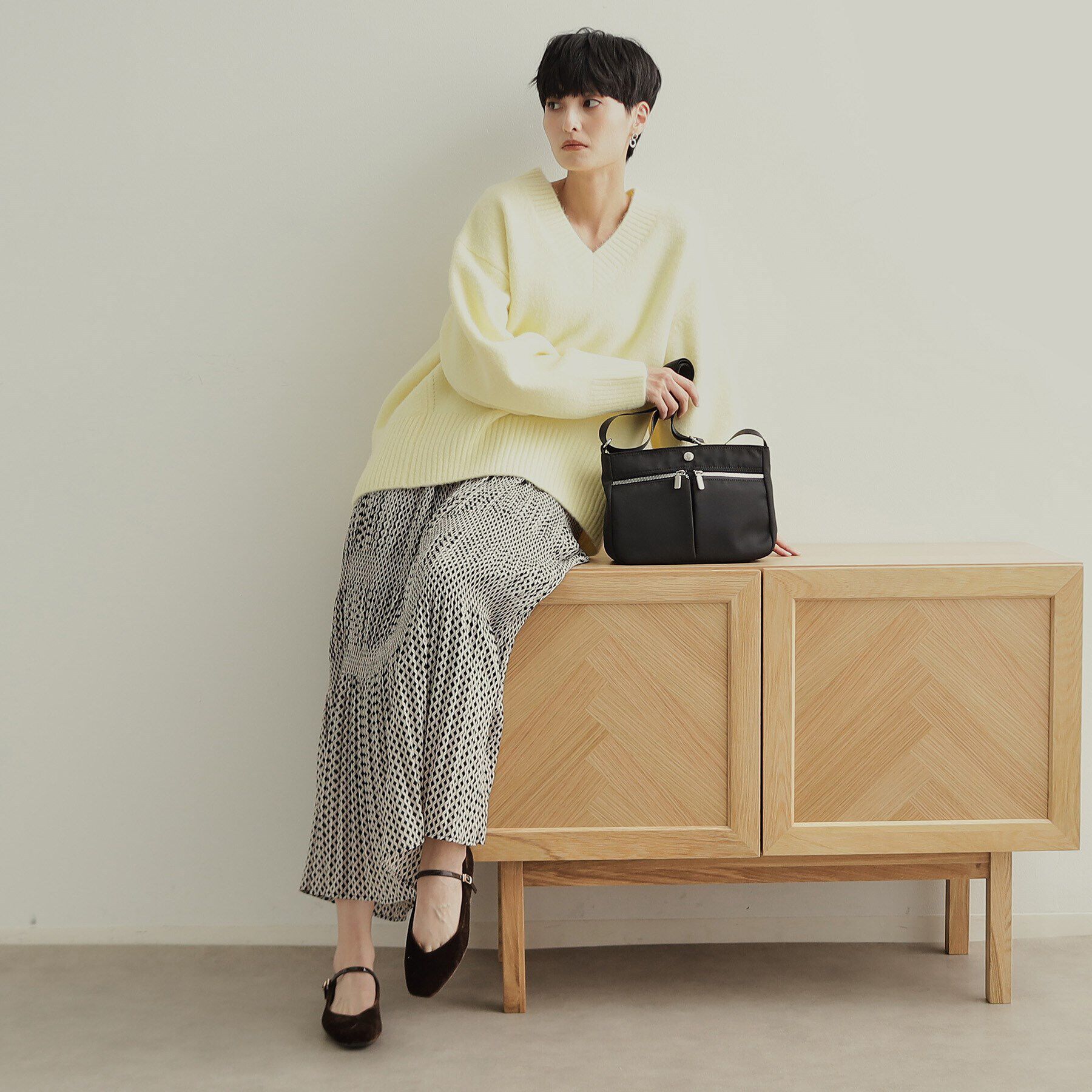 OPAQUE.CLIP「【撥水加工／マルチポケット／長さ調整可能】カジュアルミドルショルダーバッグ」|ショルダー・メッセンジャー|