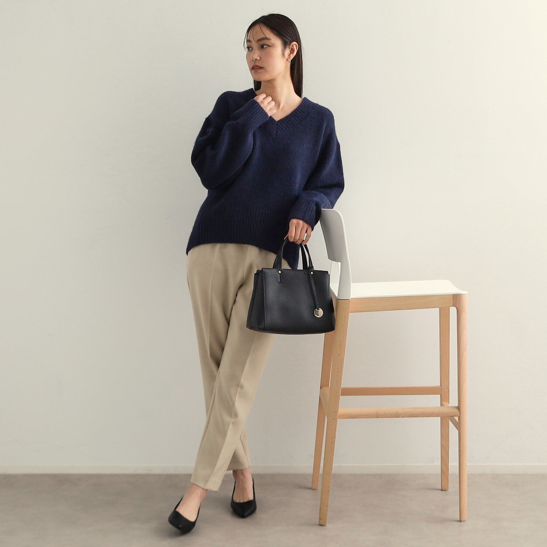 OPAQUE.CLIP「《SS-LLsize》美脚ストレッチイージーテーパードパンツ【洗濯機洗い可】」|その他|