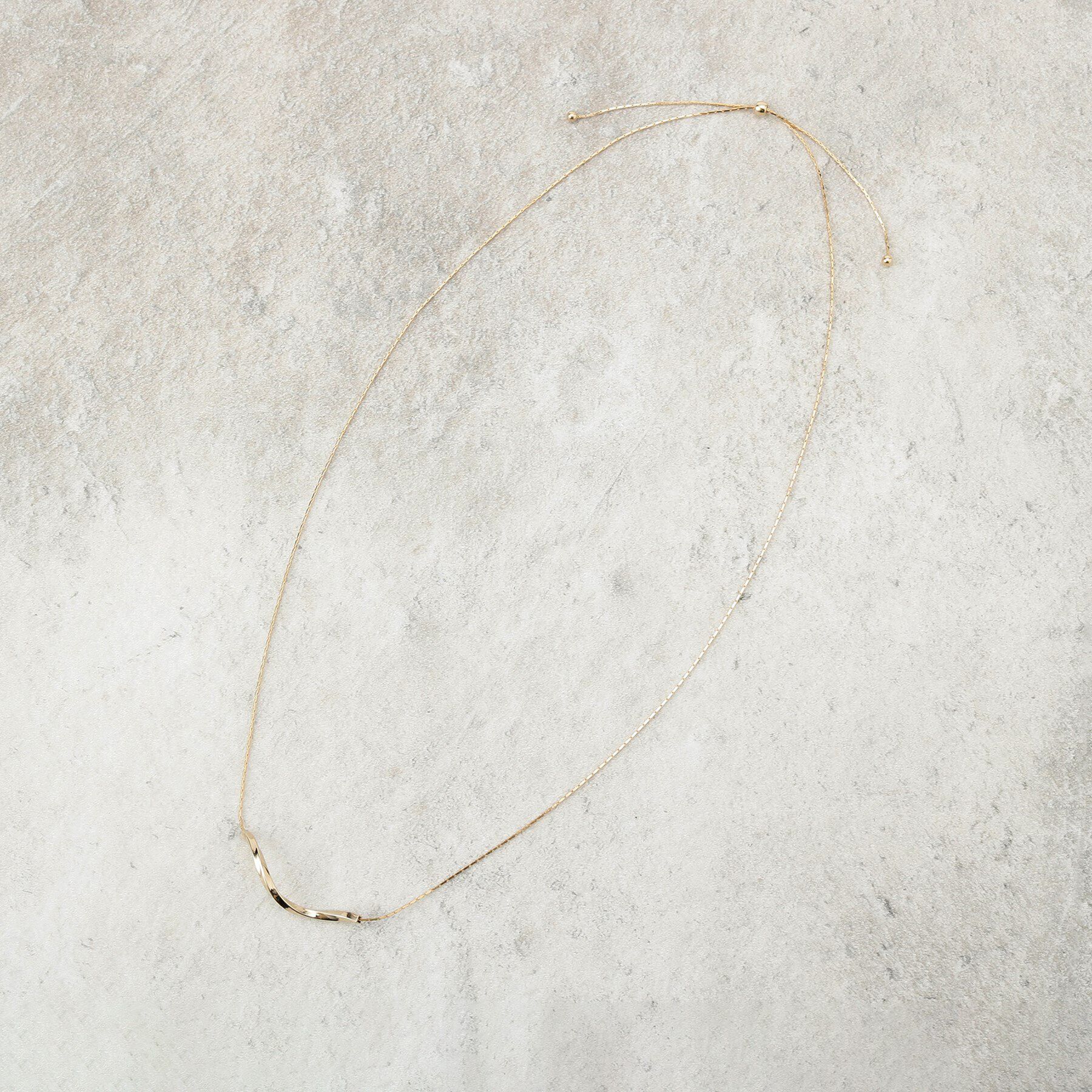 OPAQUE.CLIP「ねじりメタルバーネックレス」|ネックレス|