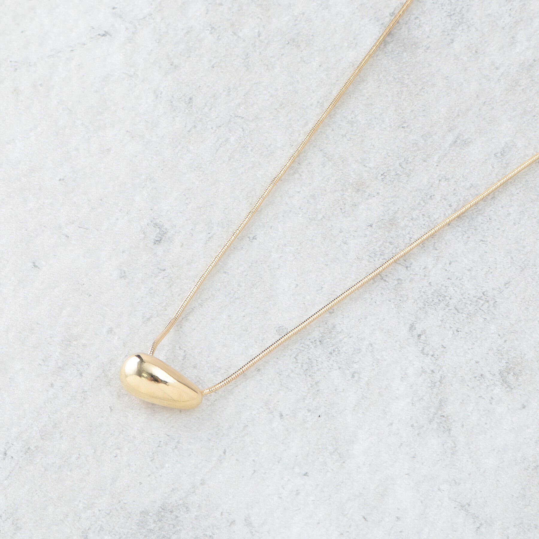 OPAQUE.CLIP「メタルビーンズスライドネックレス」|ネックレス|