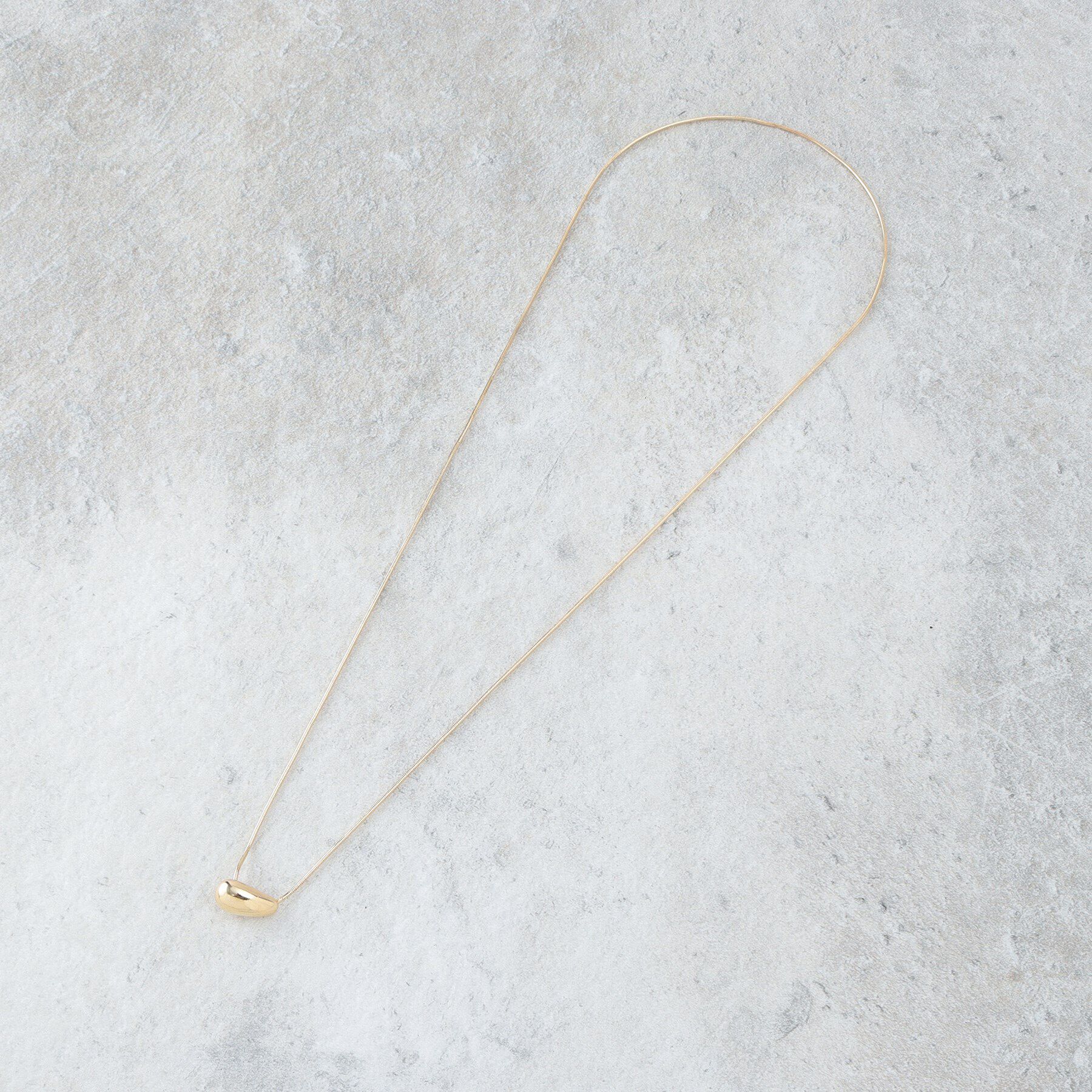 OPAQUE.CLIP「メタルビーンズスライドネックレス」|ネックレス|