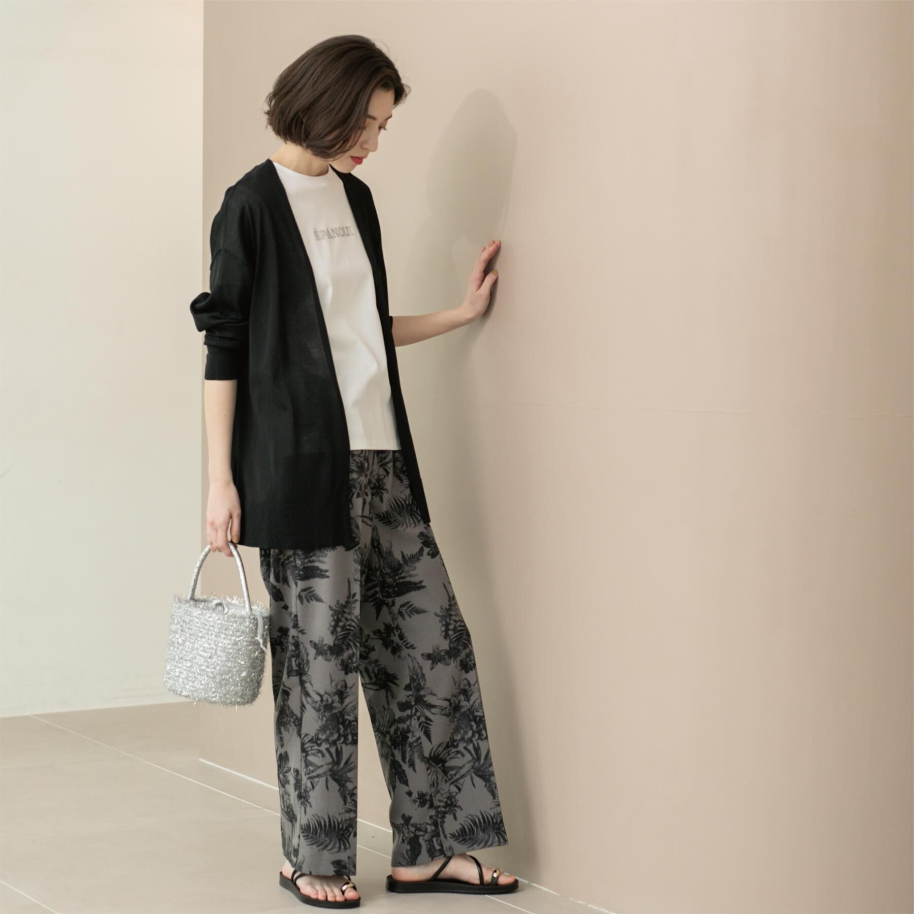 OPAQUE.CLIP「ミドル丈ニットカーディガン【抗ピル/洗濯機洗い可/接触冷感】」|カーディガン|