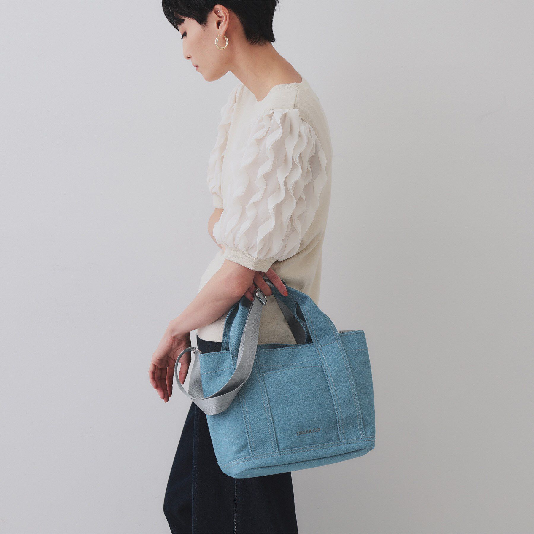 OPAQUE.CLIP「【2WAY／多ポケット】3層セパレートミドルトートバッグ」|トートバッグ|