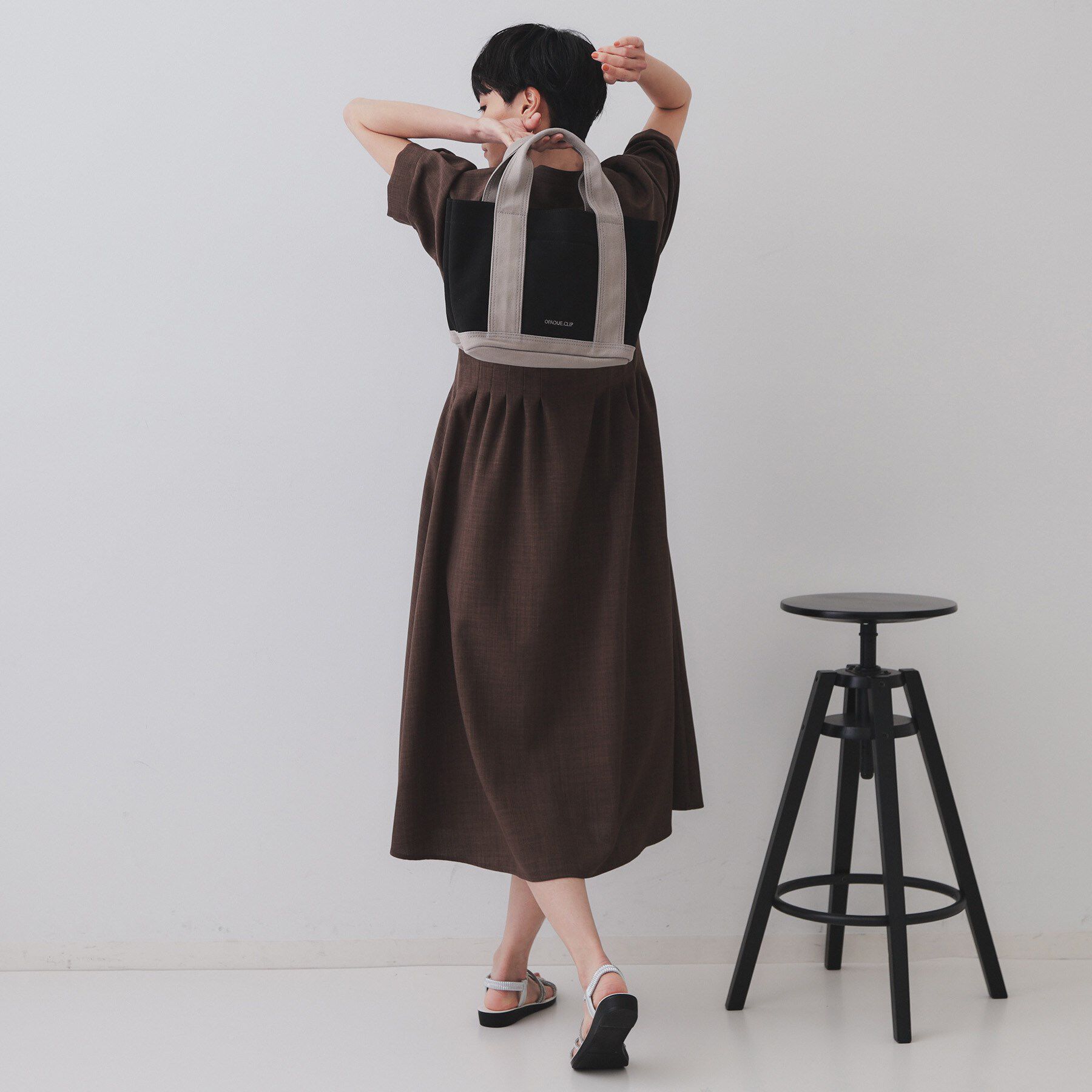 OPAQUE.CLIP「【2WAY／多ポケット】3層セパレートミドルトートバッグ」|トートバッグ|