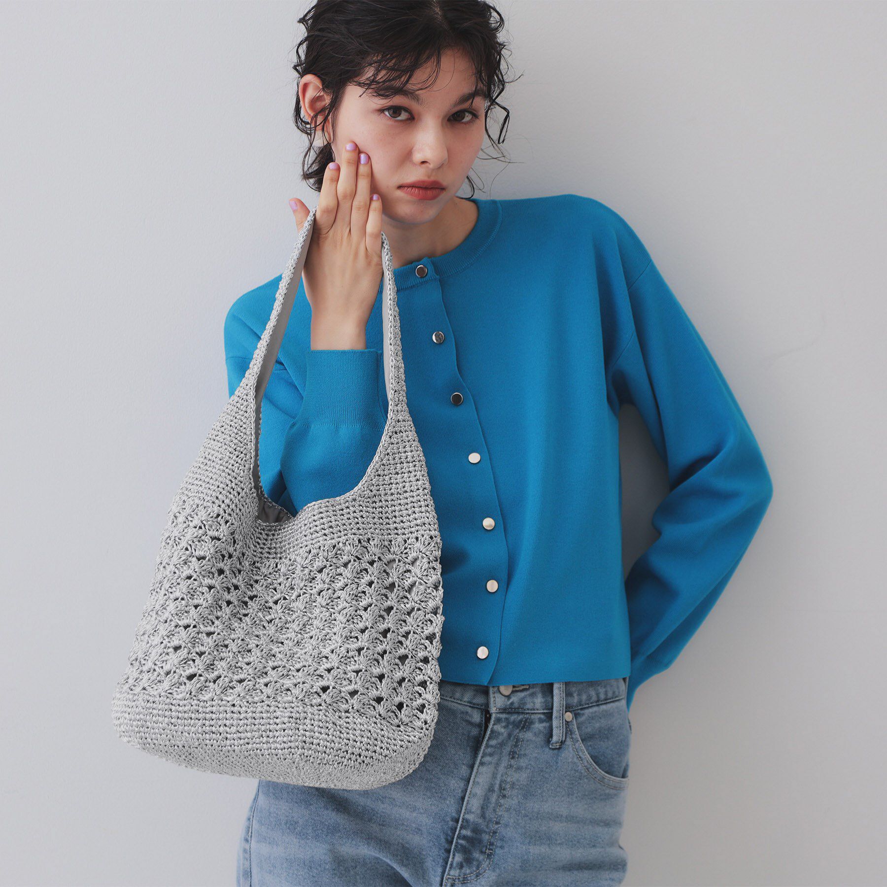 OPAQUE.CLIP「カギ針ラメワンショルダーバッグ」|ショルダー・メッセンジャー|