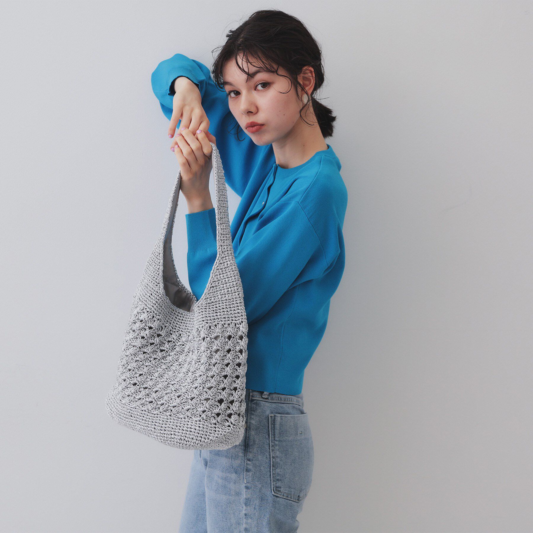 OPAQUE.CLIP「カギ針ラメワンショルダーバッグ」|ショルダー・メッセンジャー|