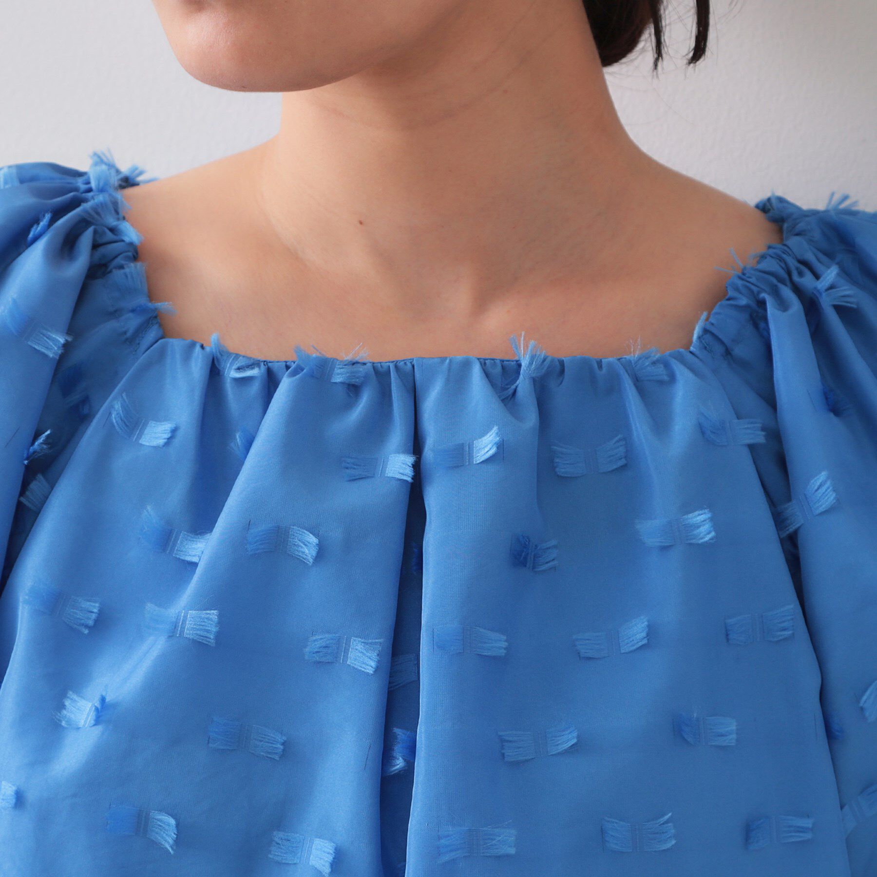 OPAQUE.CLIP「ジャカードボリュームブラウス【洗濯機洗い可】」|シャツ・ブラウス|