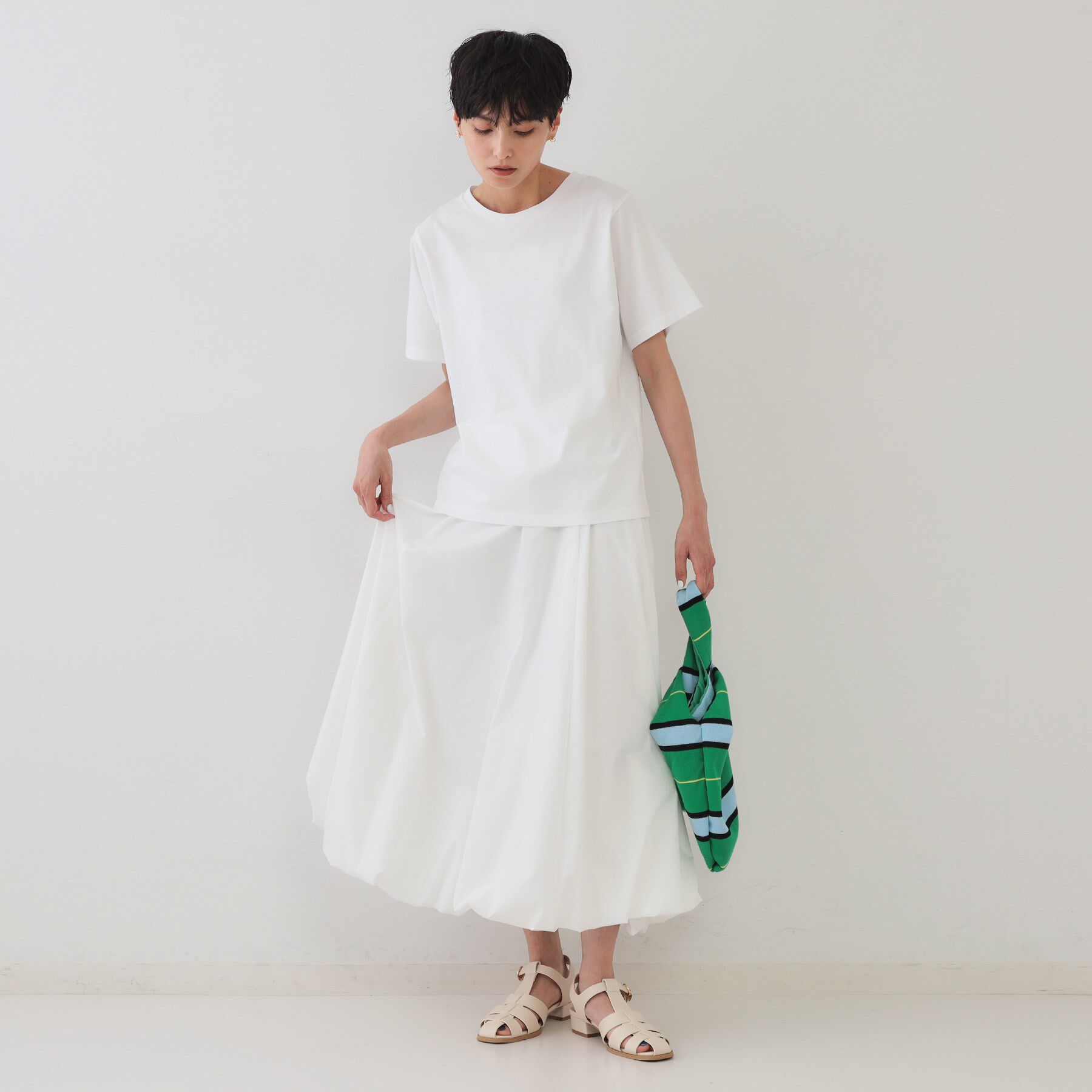 OPAQUE.CLIP「《ツインセット》スパンコールキャミ&times;Tシャツ【洗濯機洗い可】」|その他|