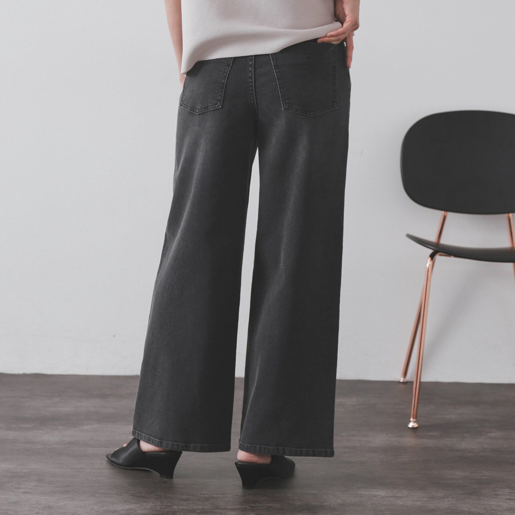 OPAQUE.CLIP「《SS-LLサイズ》ストレッチバギーデニム【洗濯機洗い可】」|デニム|