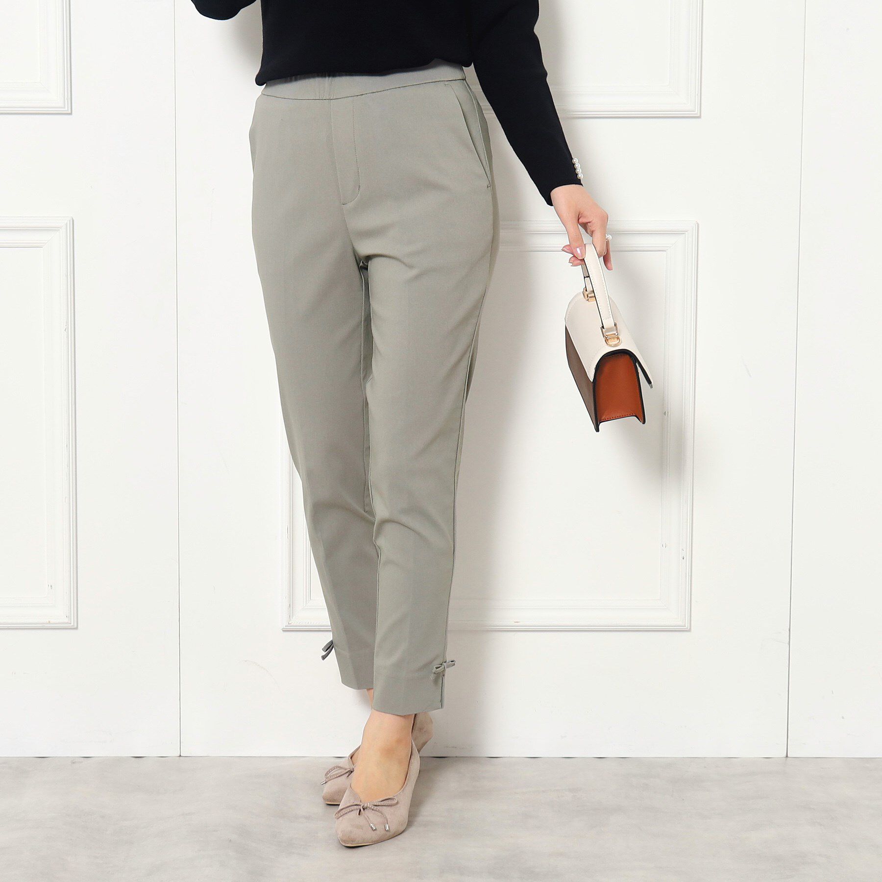 Couture broach「【ラクチン、きれい見えパンツ】リボンハイパーストレッチパンツ」|その他|