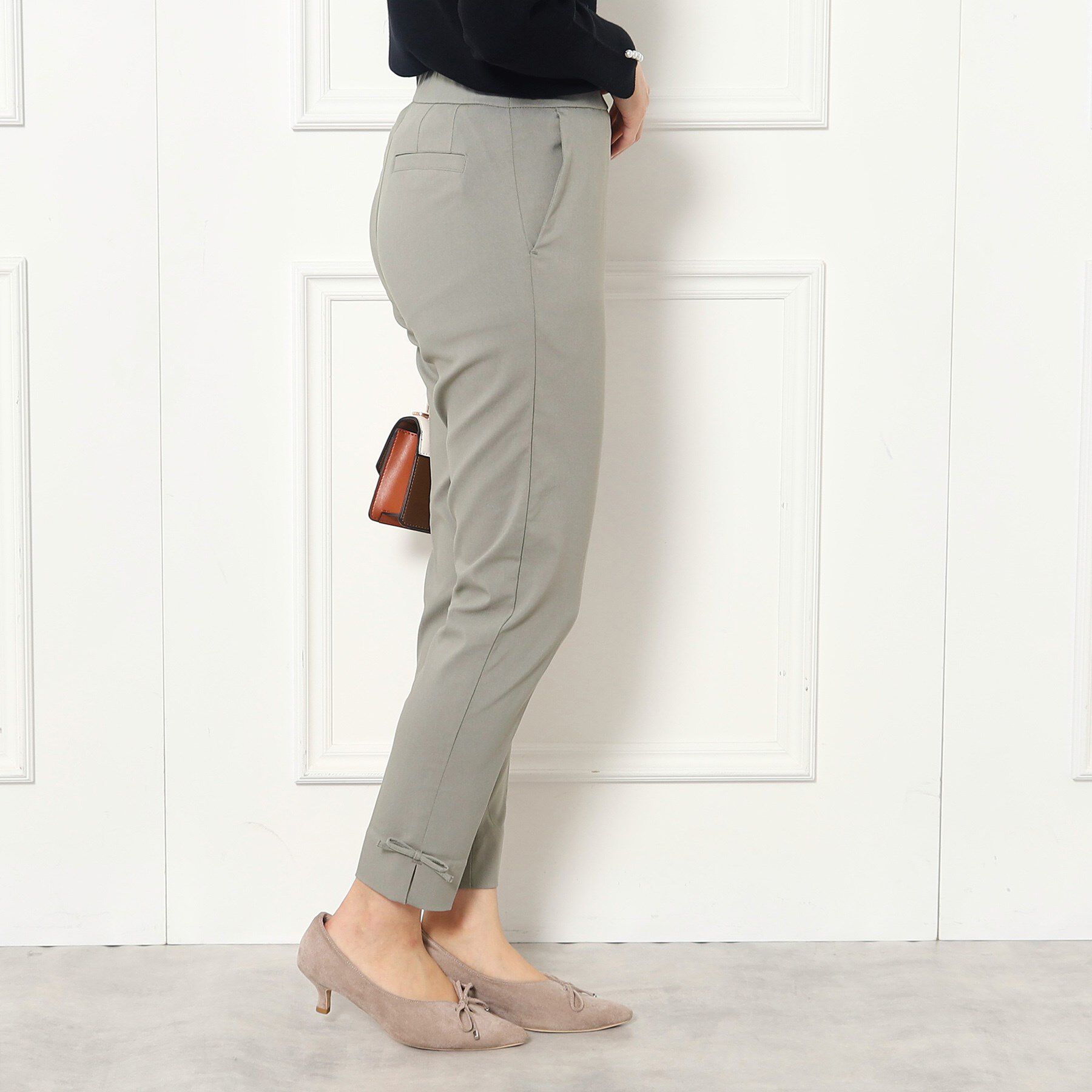 Couture broach「【ラクチン、きれい見えパンツ】リボンハイパーストレッチパンツ」|その他|