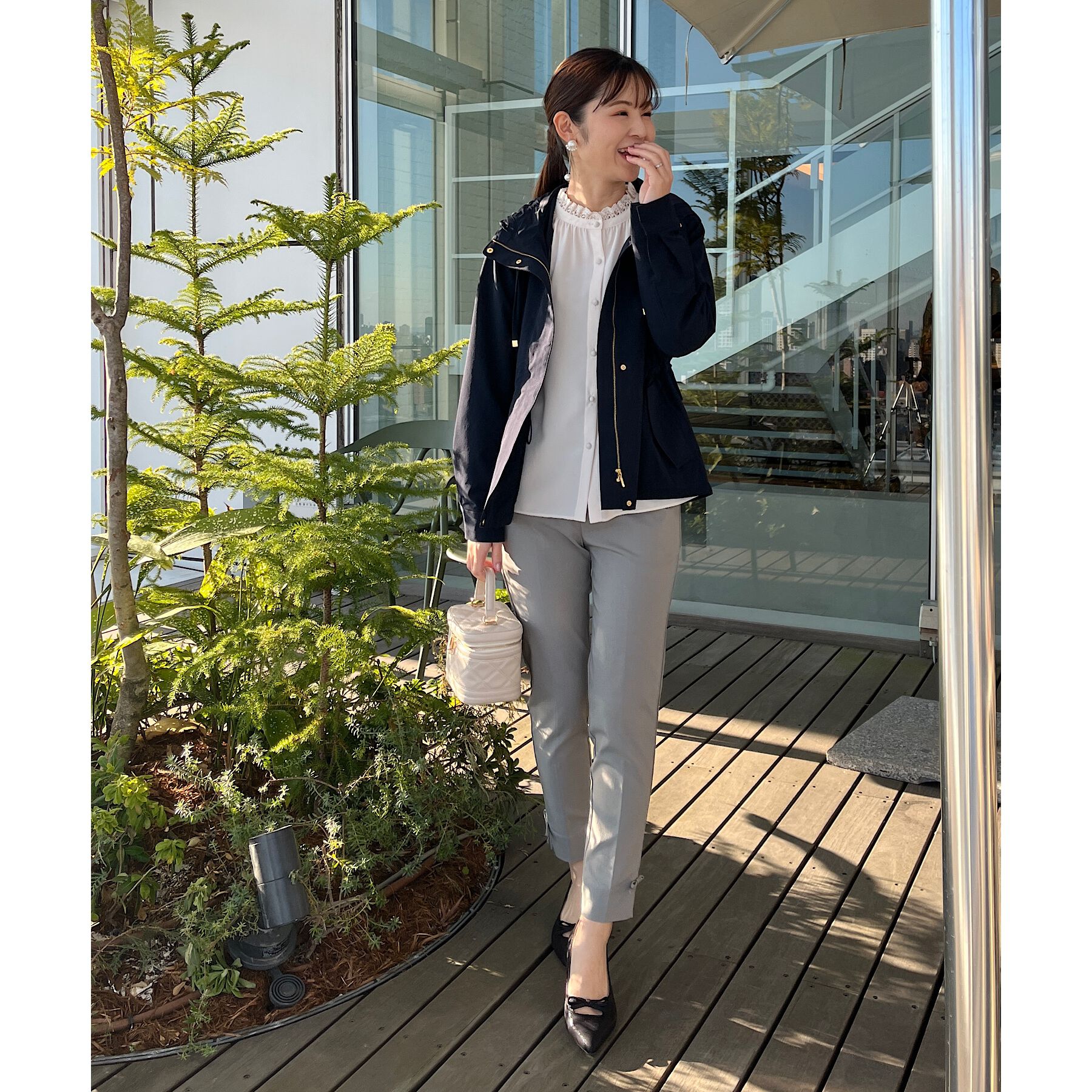 Couture broach「【ラクチン、きれい見えパンツ】リボンハイパーストレッチパンツ」|その他|