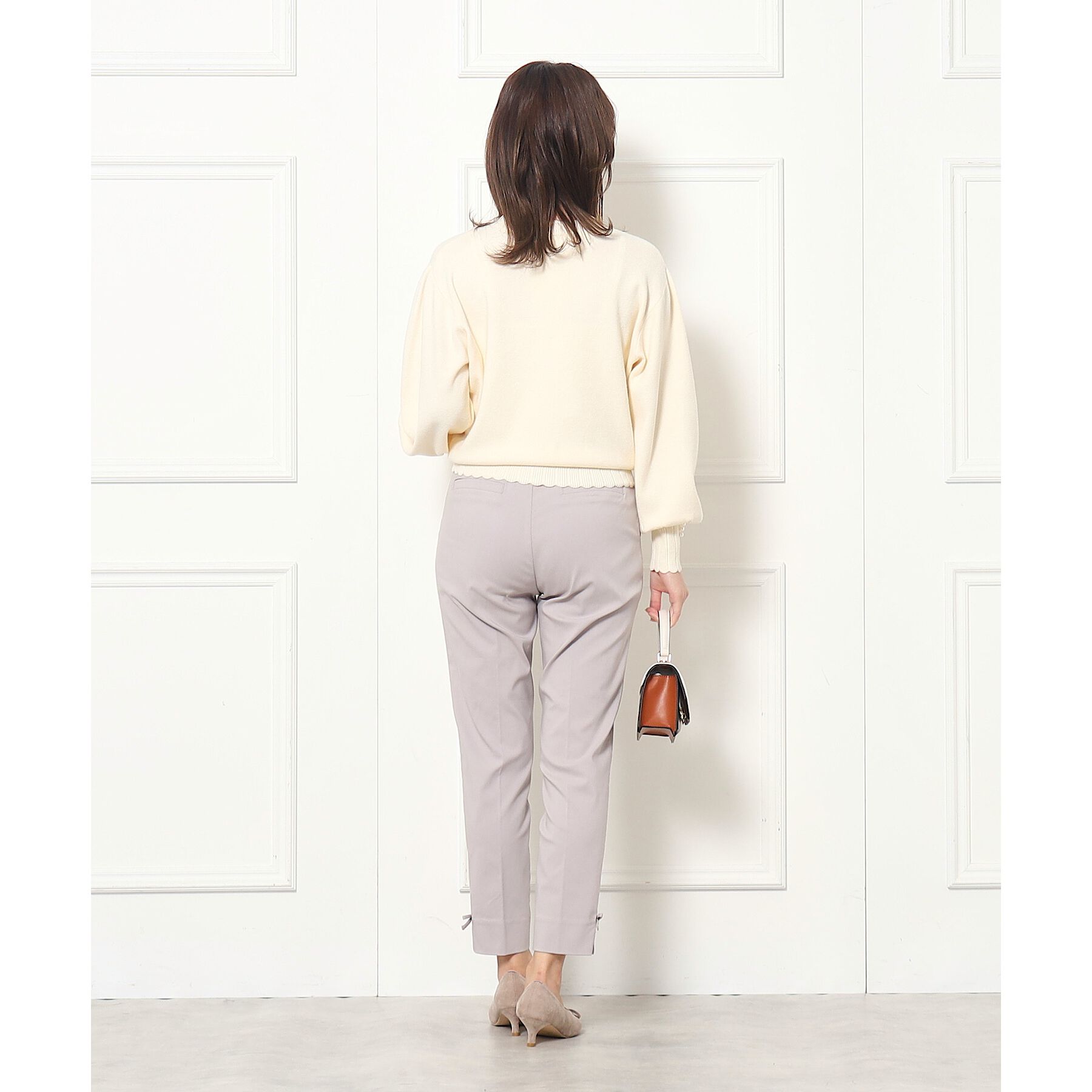 Couture broach「【ラクチン、きれい見えパンツ】リボンハイパーストレッチパンツ」|その他|