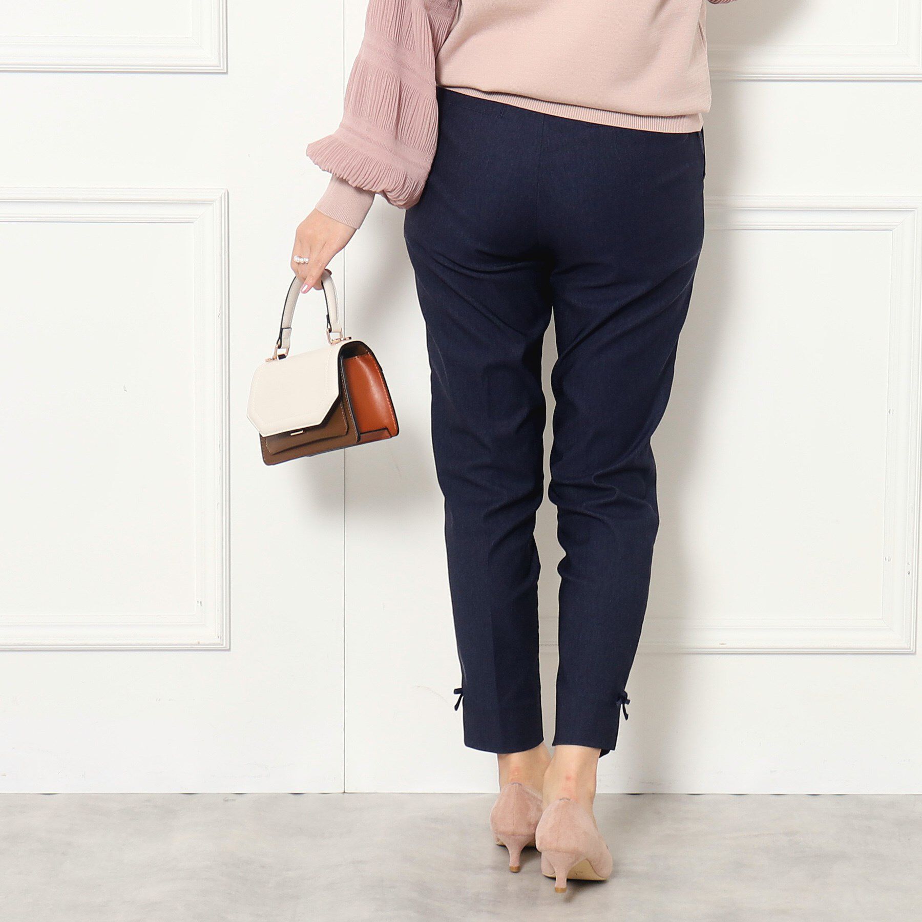 Couture broach「【ラクチン、きれい見えパンツ】リボンハイパーストレッチパンツ」|その他|