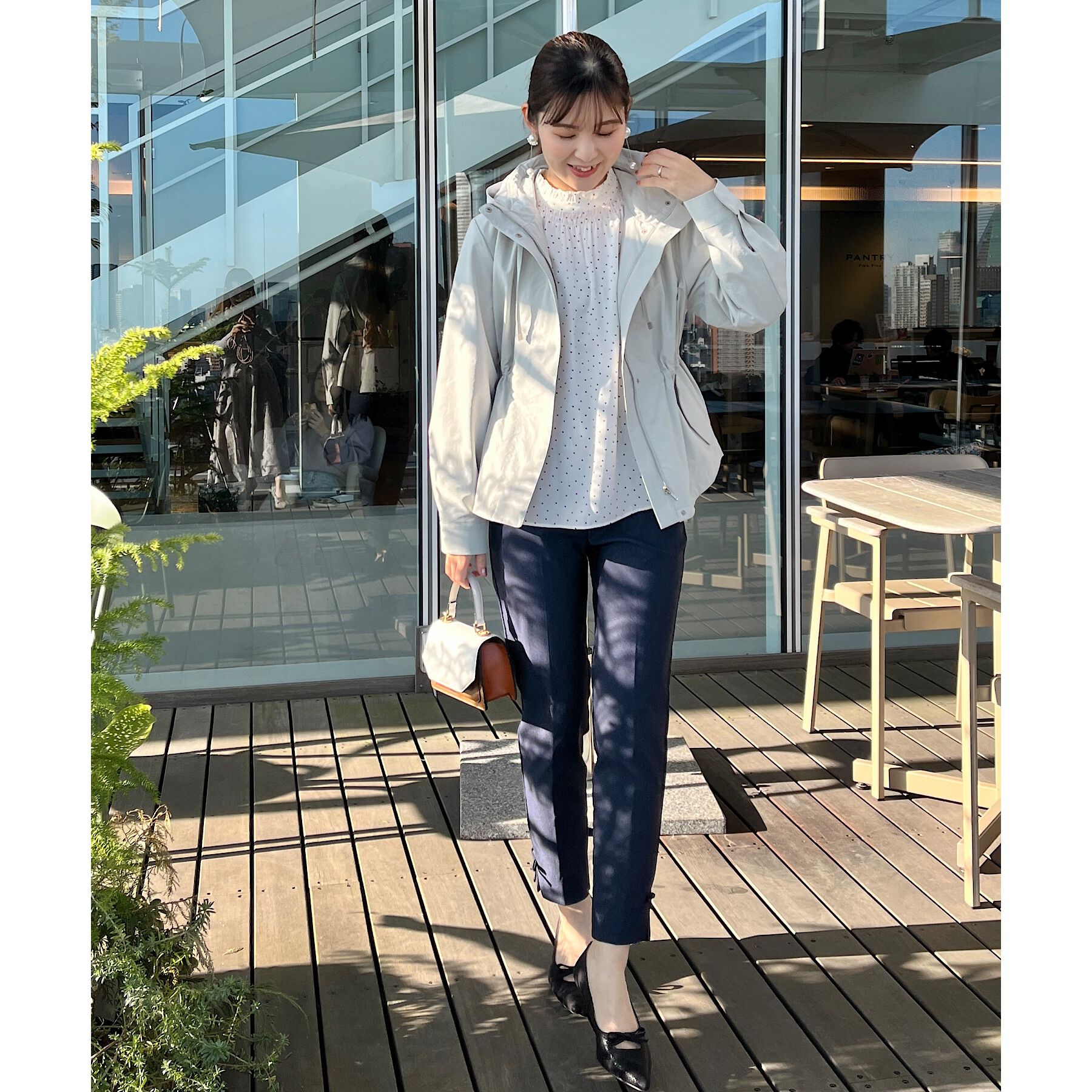 Couture broach「【ラクチン、きれい見えパンツ】リボンハイパーストレッチパンツ」|その他|