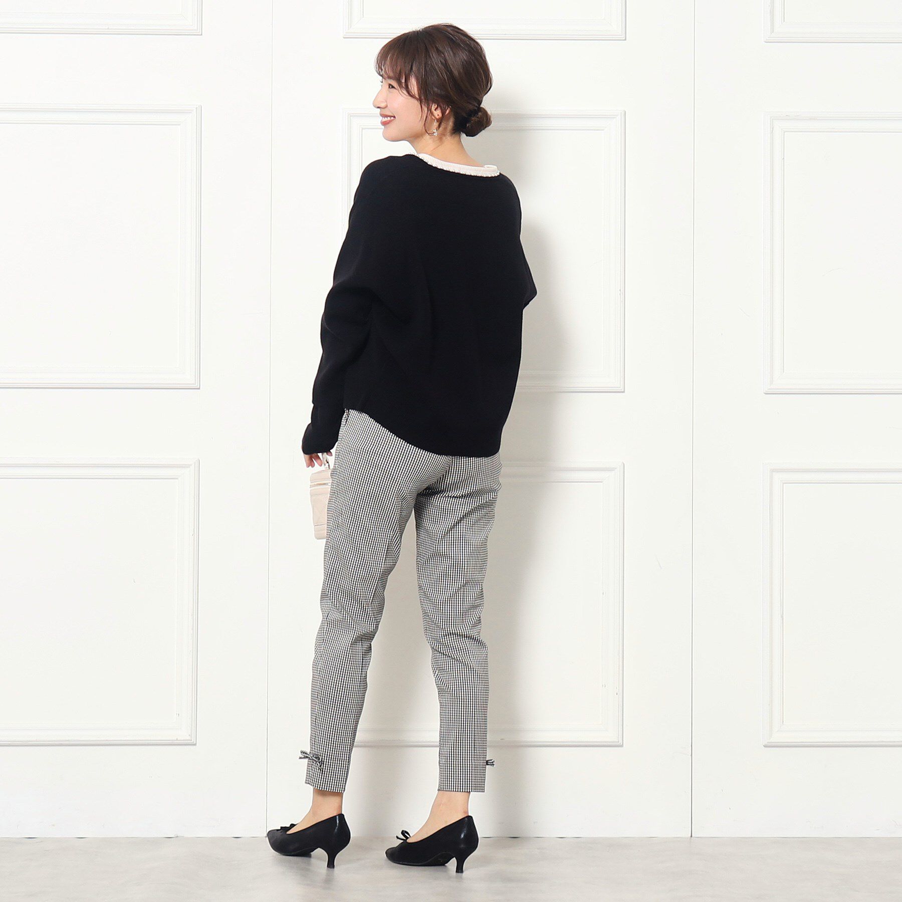 Couture broach「【ラクチン、きれい見えパンツ】リボンハイパーストレッチパンツ」|その他|