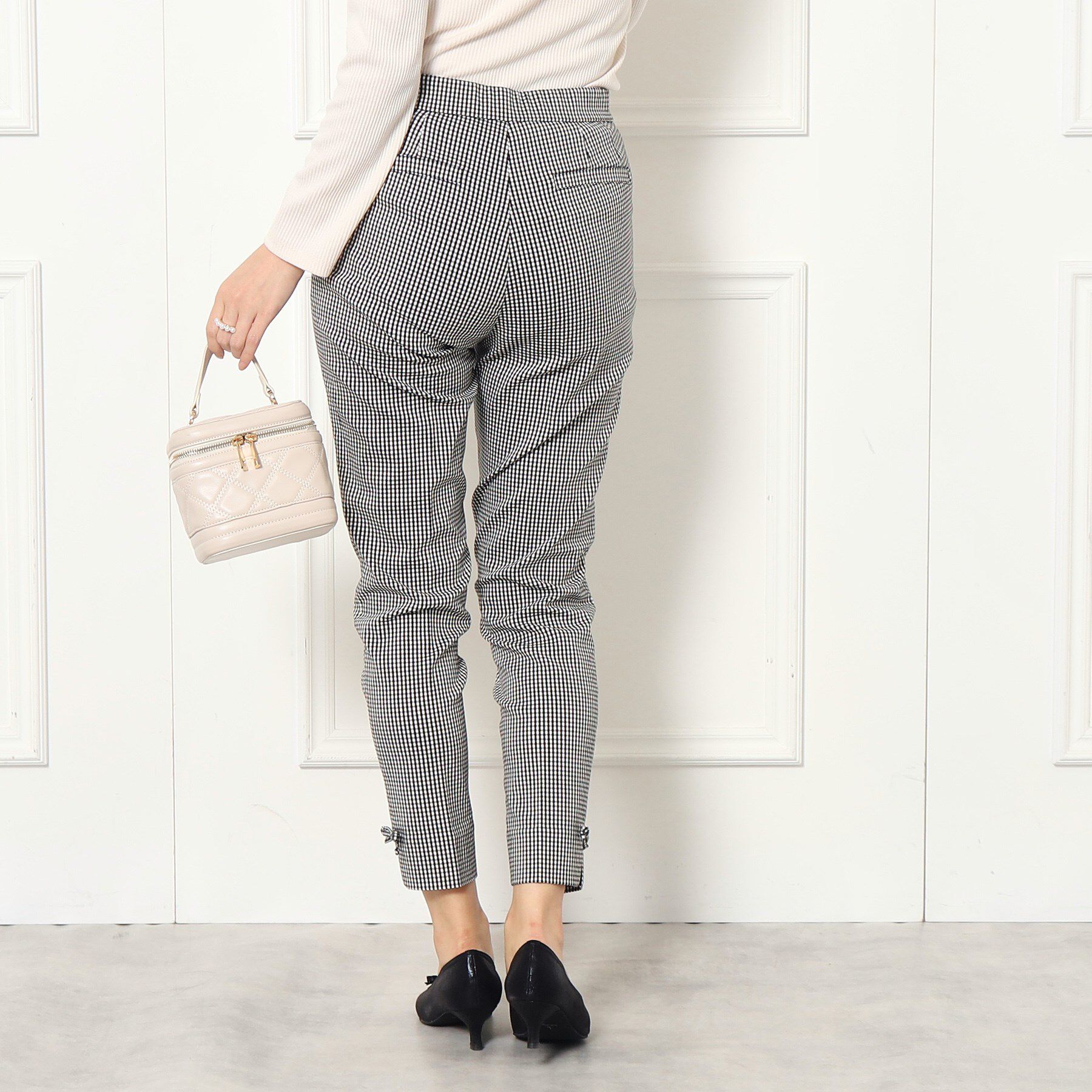 Couture broach「【ラクチン、きれい見えパンツ】リボンハイパーストレッチパンツ」|その他|