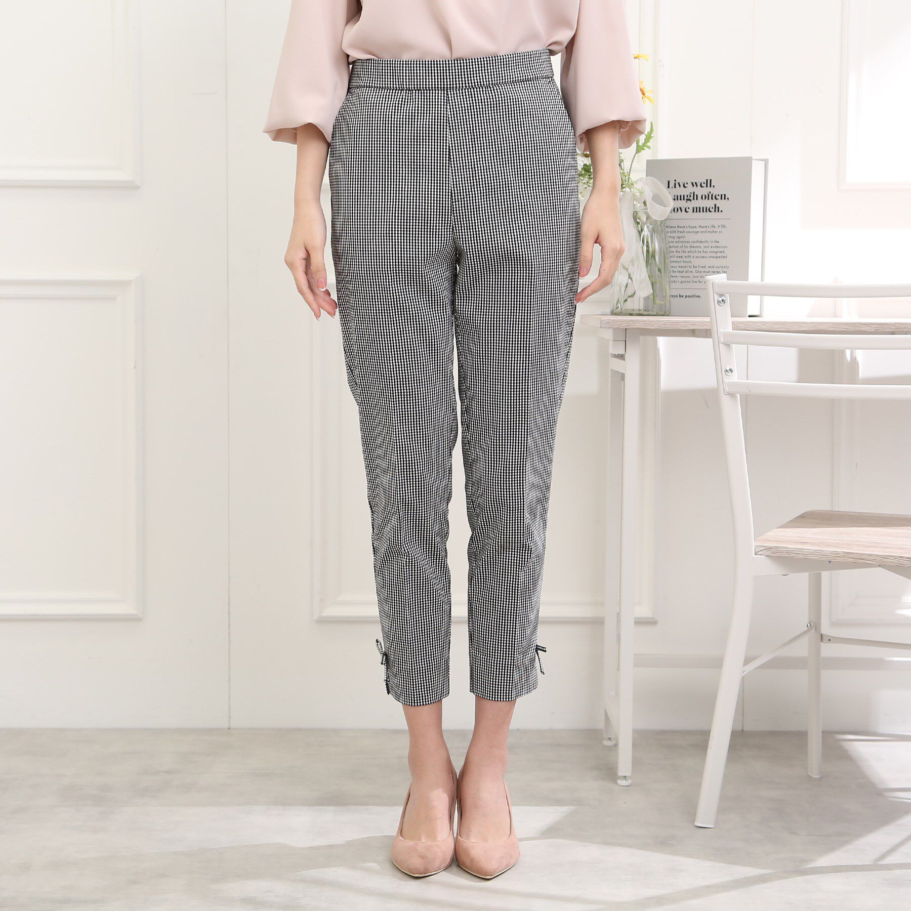 Couture broach「【ラクチン、きれい見えパンツ】リボンハイパーストレッチパンツ」|その他|