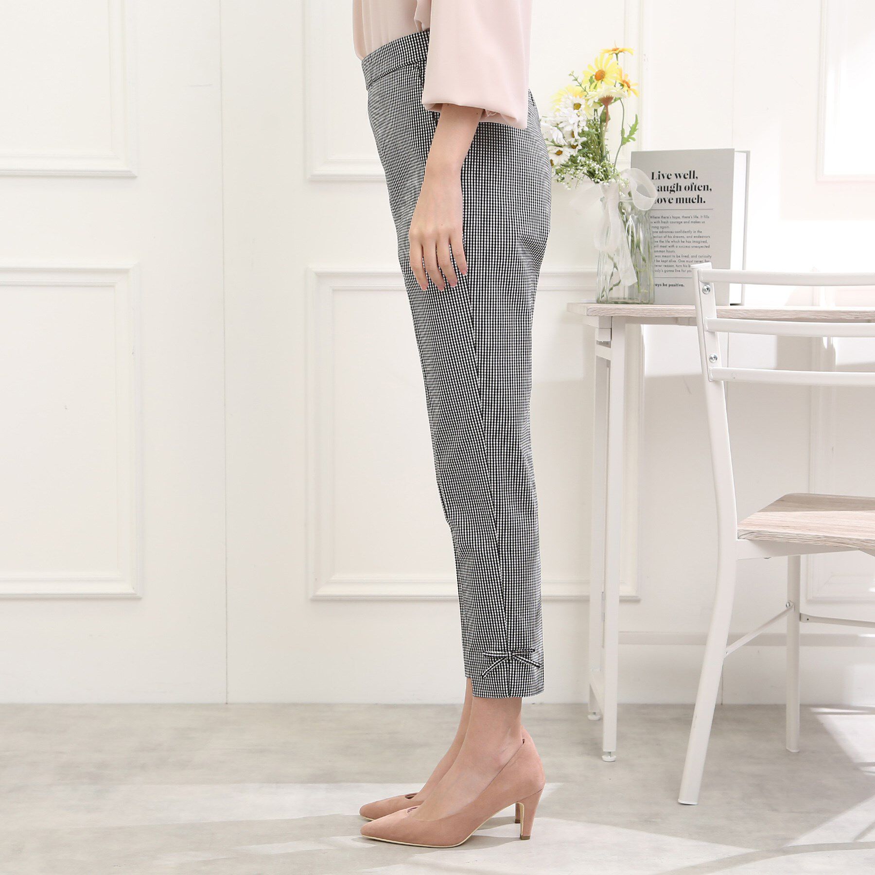 Couture broach「【ラクチン、きれい見えパンツ】リボンハイパーストレッチパンツ」|その他|