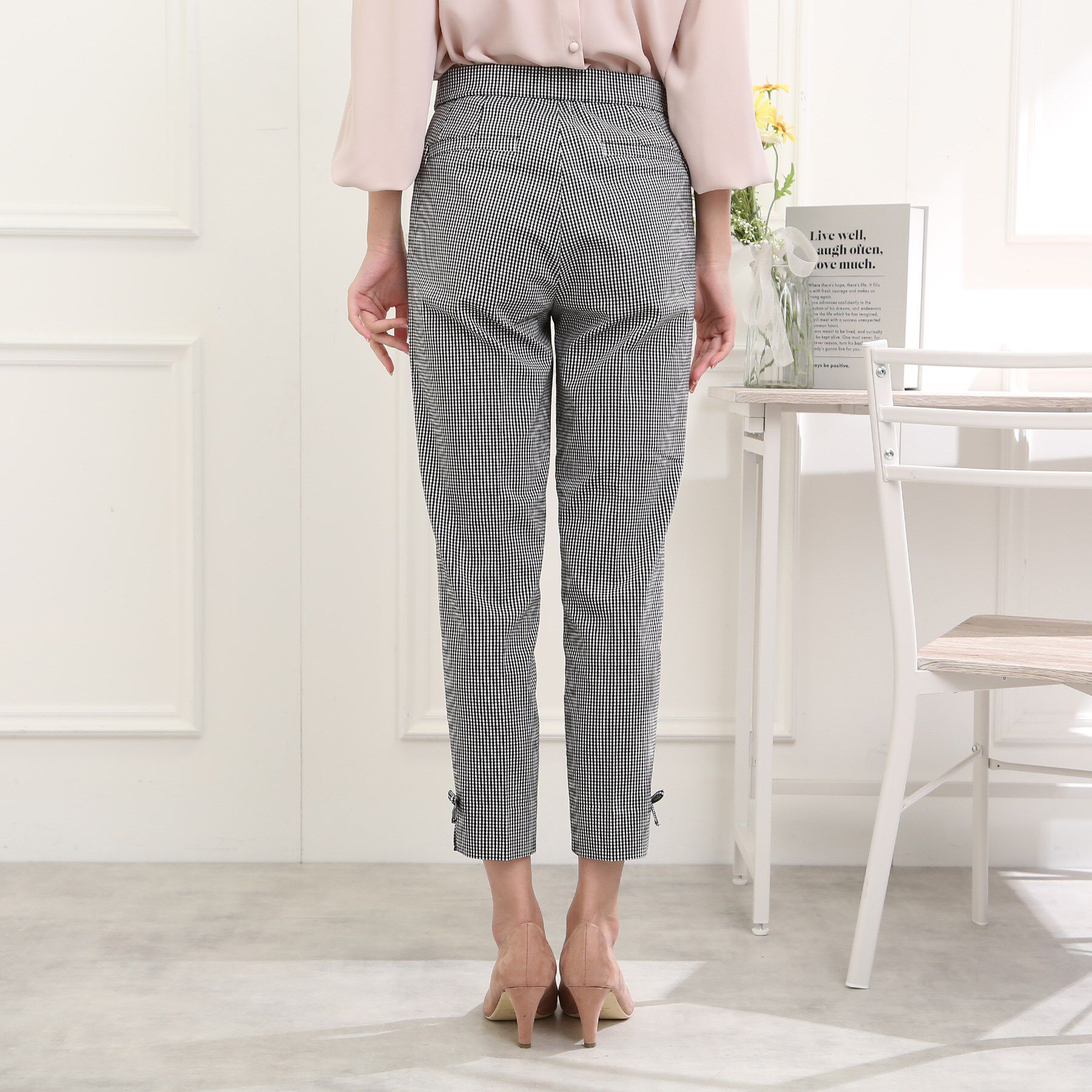 Couture broach「【ラクチン、きれい見えパンツ】リボンハイパーストレッチパンツ」|その他|