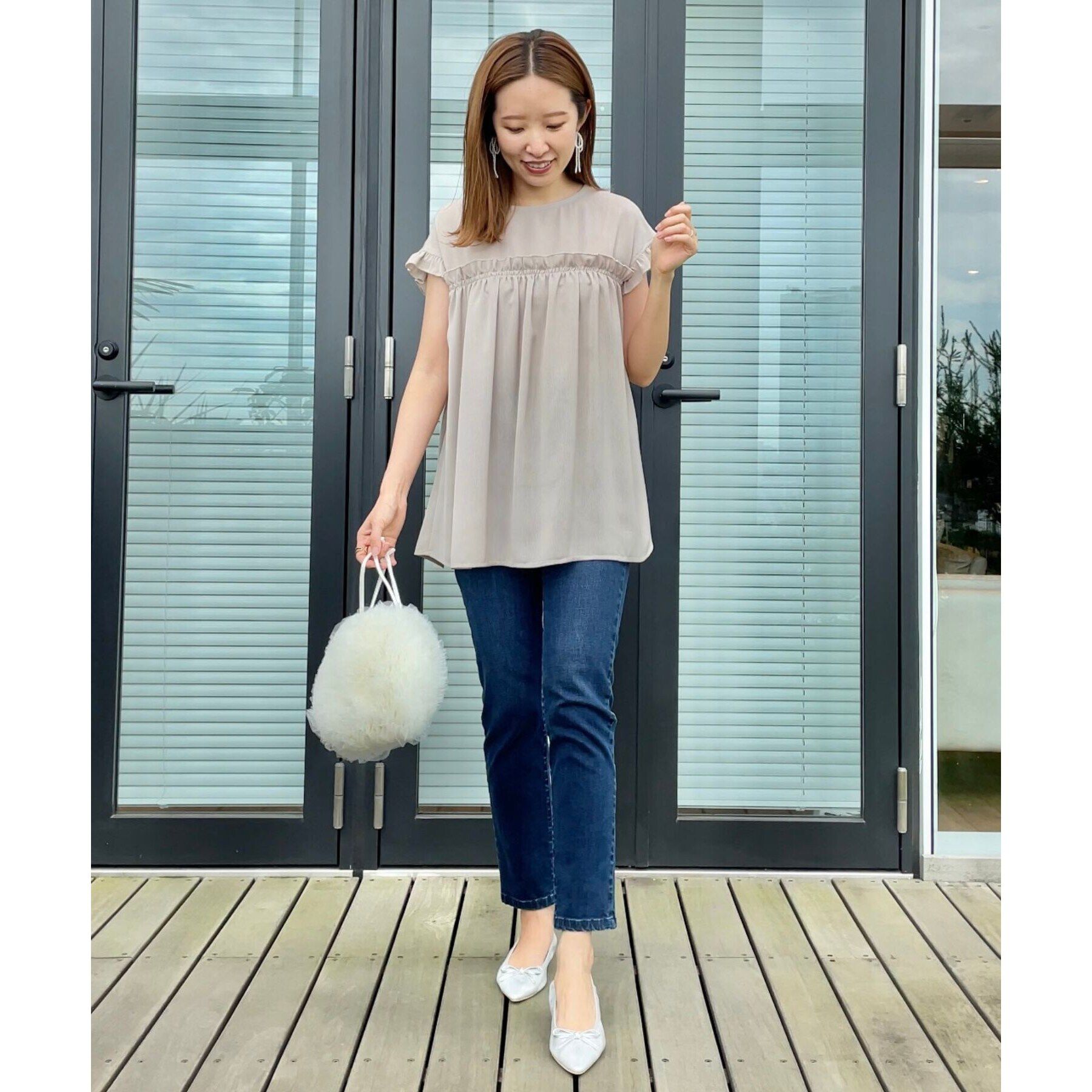 Couture broach「【インしないでキマる長め丈】フリルデザインチュニック」|チュニック|