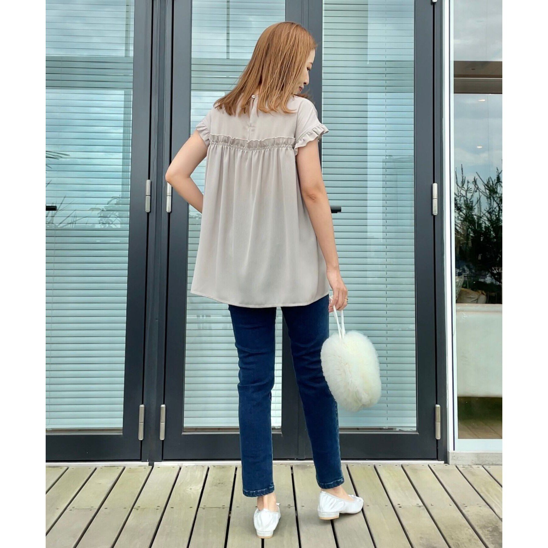 Couture broach「【インしないでキマる長め丈】フリルデザインチュニック」|チュニック|