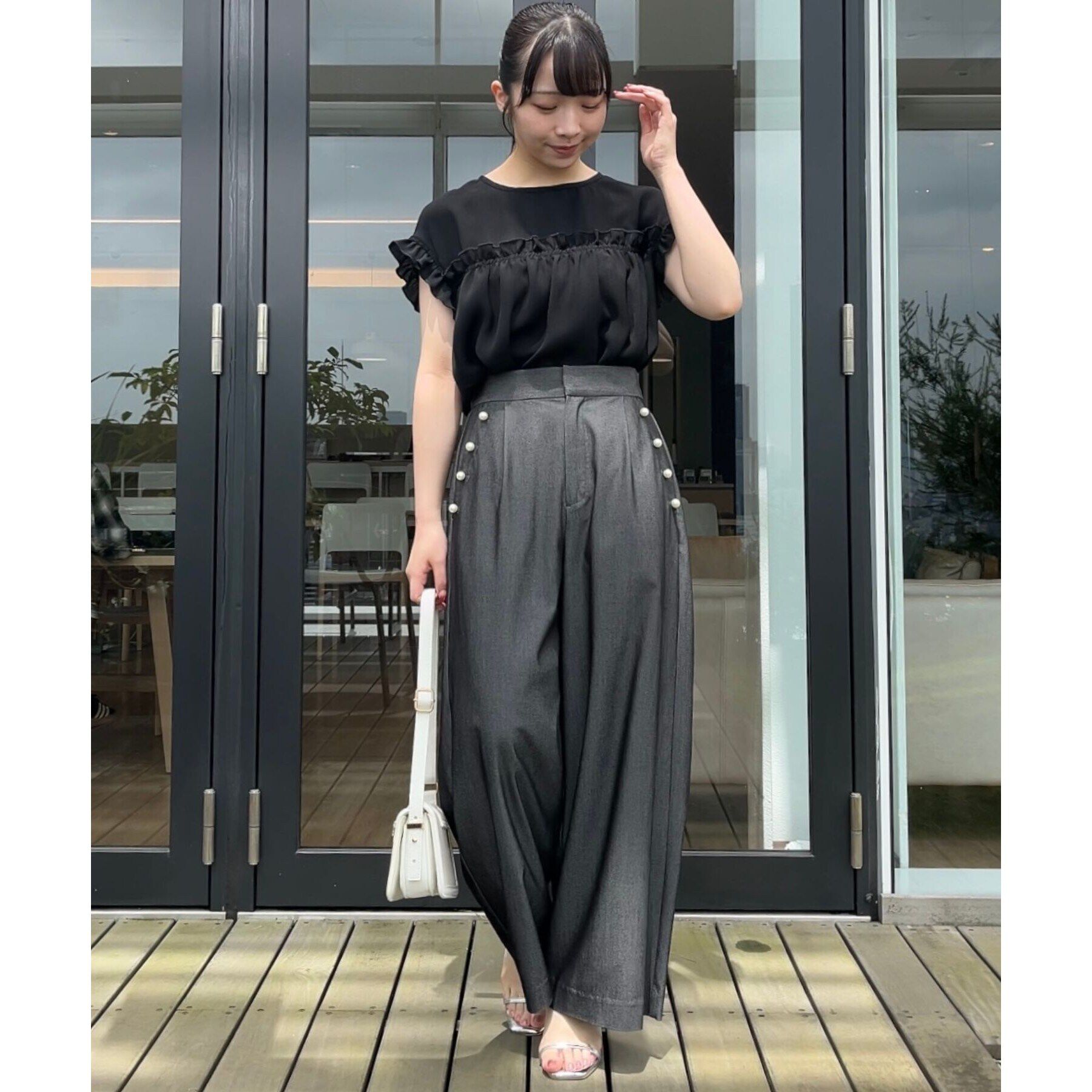 Couture broach「【インしないでキマる長め丈】フリルデザインチュニック」|チュニック|