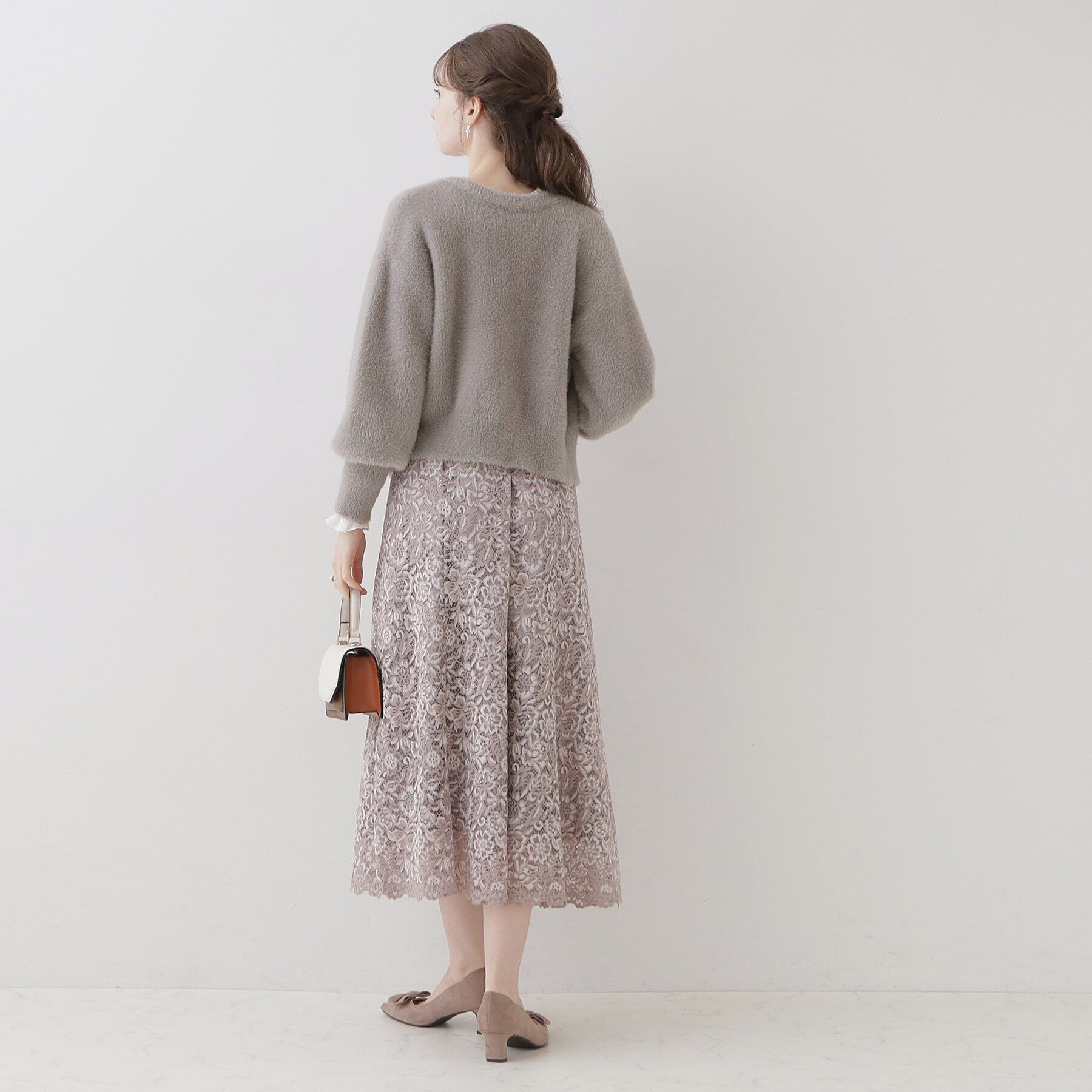 Couture broach「【ほろ甘・ふわふわ】前後2WAYフェザーカーディガン」|カーディガン|