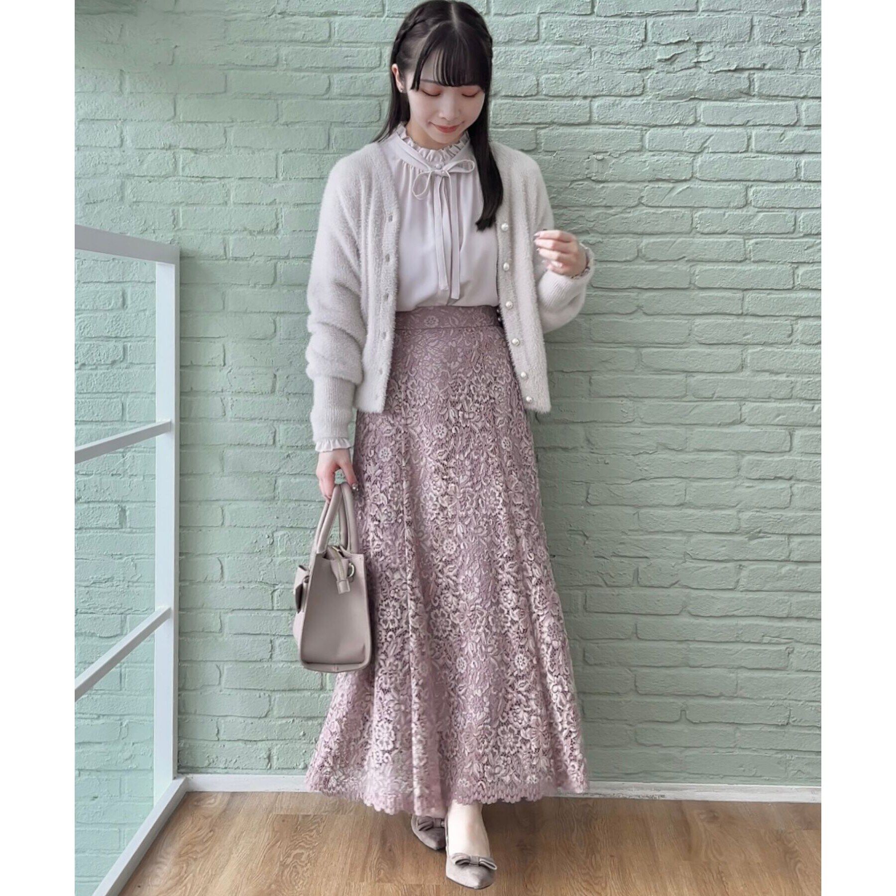 Couture broach「【ほろ甘・ふわふわ】前後2WAYフェザーカーディガン」|カーディガン|