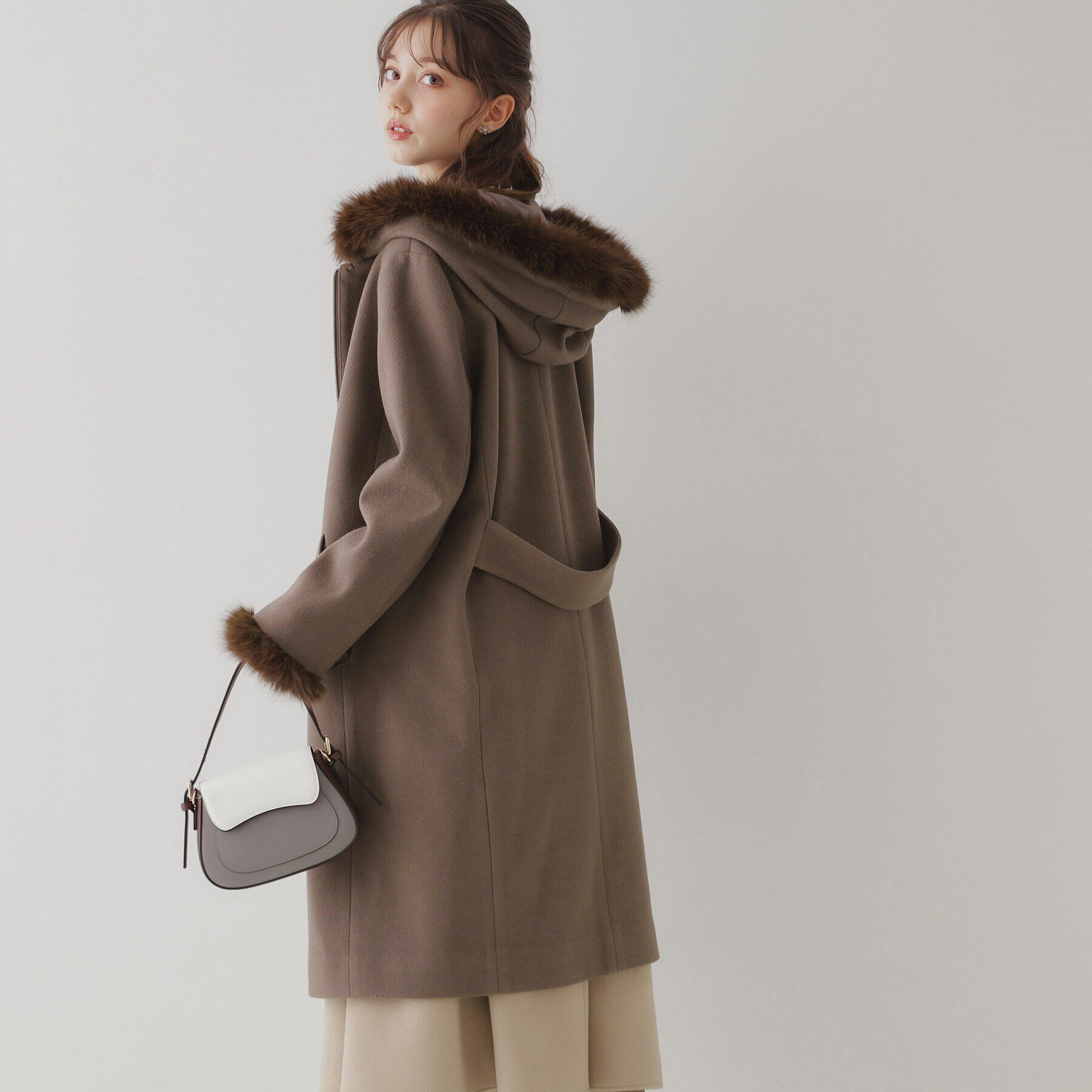 Couture broach「フードフェイクファーマルチウェイコート」|その他|