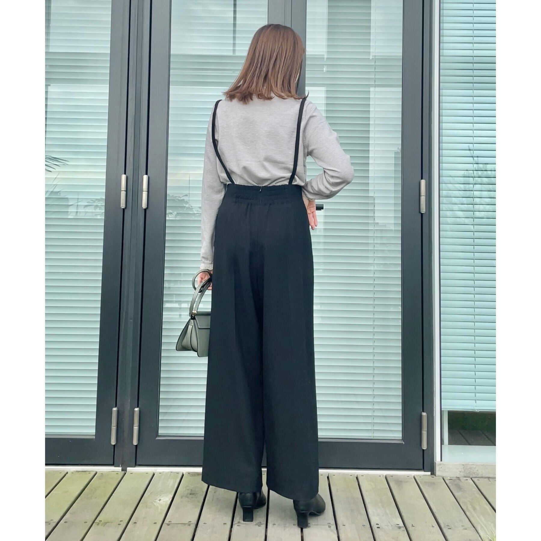 Couture broach「【プチプラ・上品&times;シンプルなニット】サステナブル 配色透かしスカラニット」|ニット・セーター|