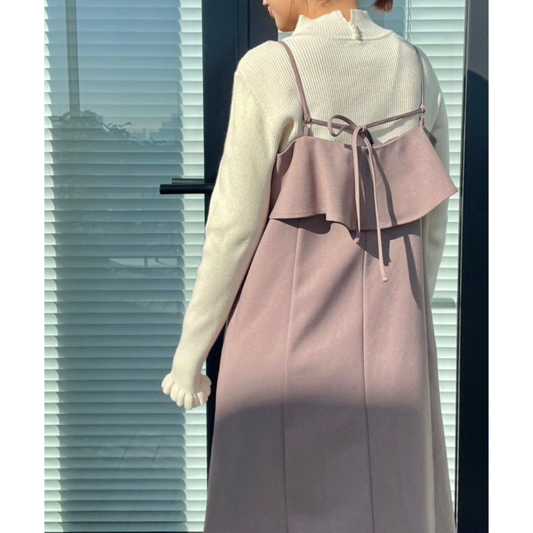 Couture broach「【スッキリ華奢みえが叶う】フレアデザインキャミワンピース」|ワンピース|