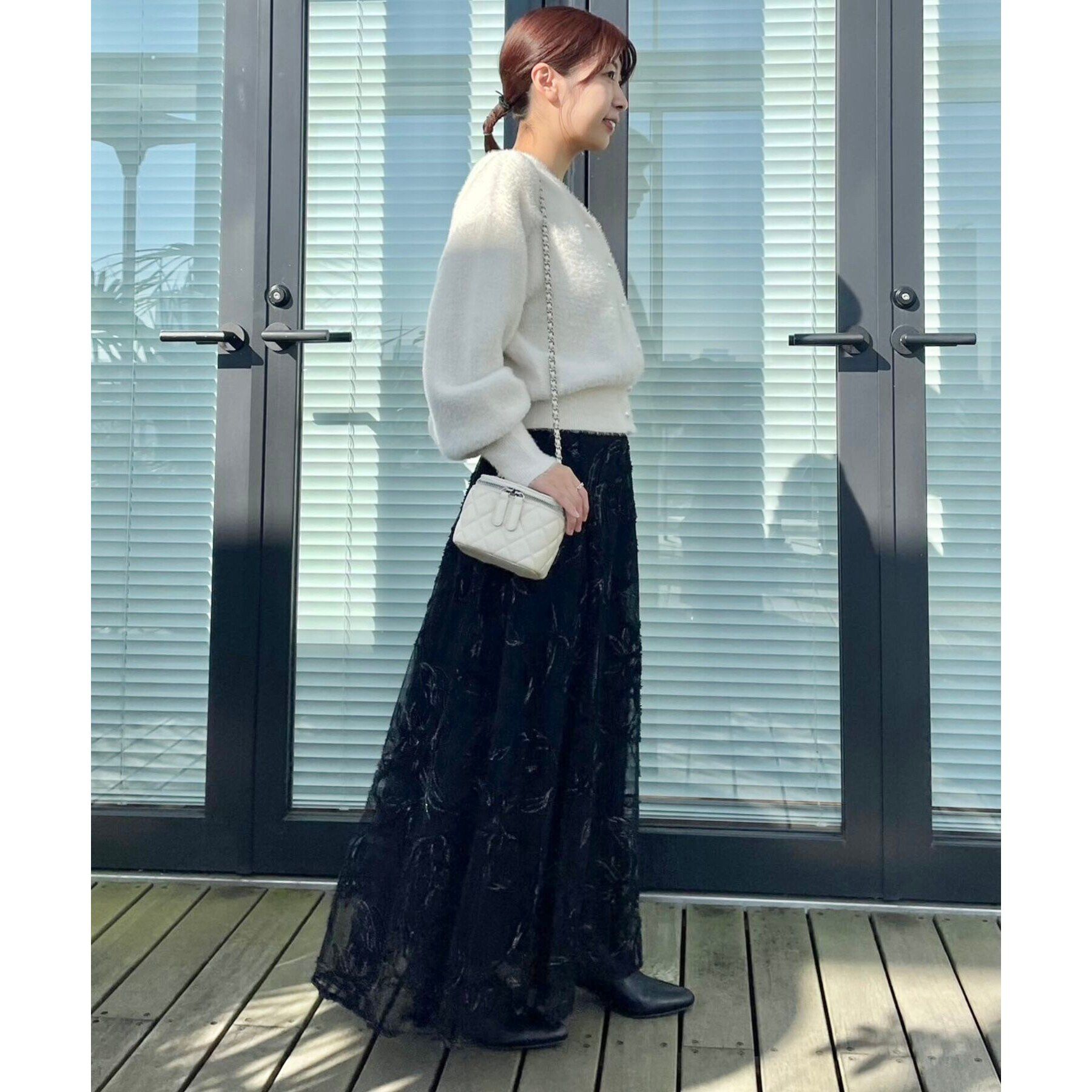 Couture broach「【春めく・ふわふわ】短毛フェザーカーディトップス」|カーディガン|