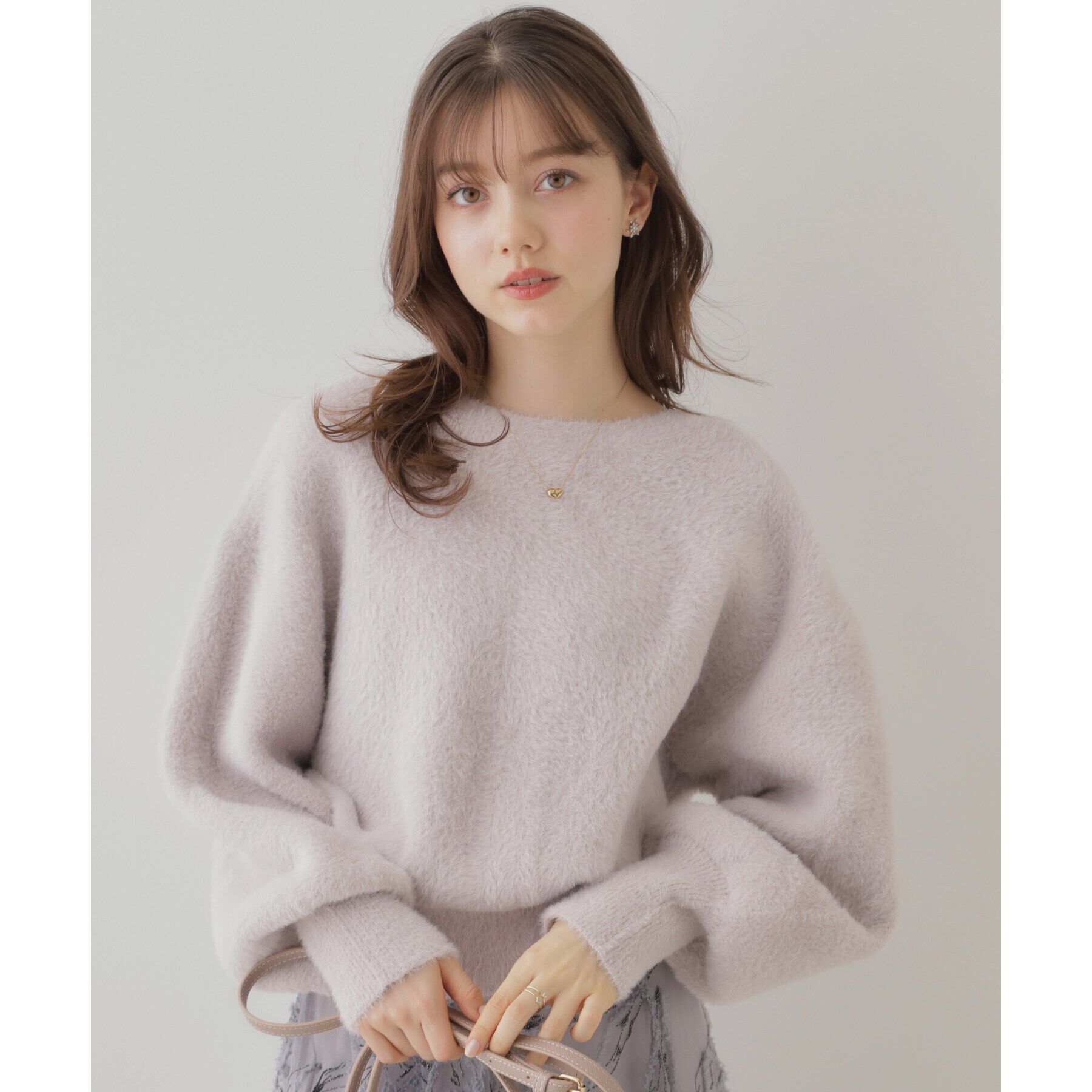 Couture broach「【春めく・ふわふわ】短毛フェザーカーディトップス」|カーディガン|ｸﾞﾚｰｼﾞｭ(050)